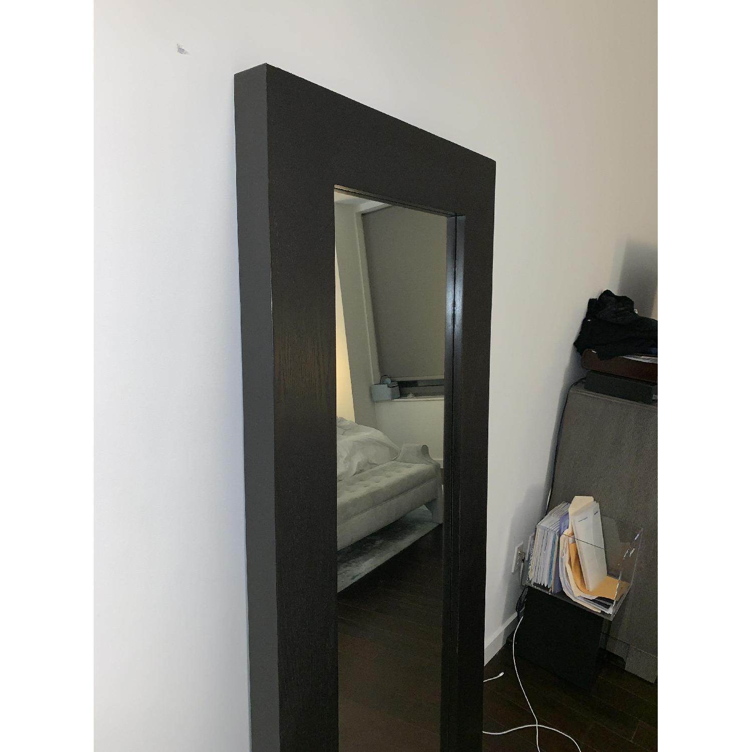 West Elm Wood Leaning Floor Mirror AptDeco