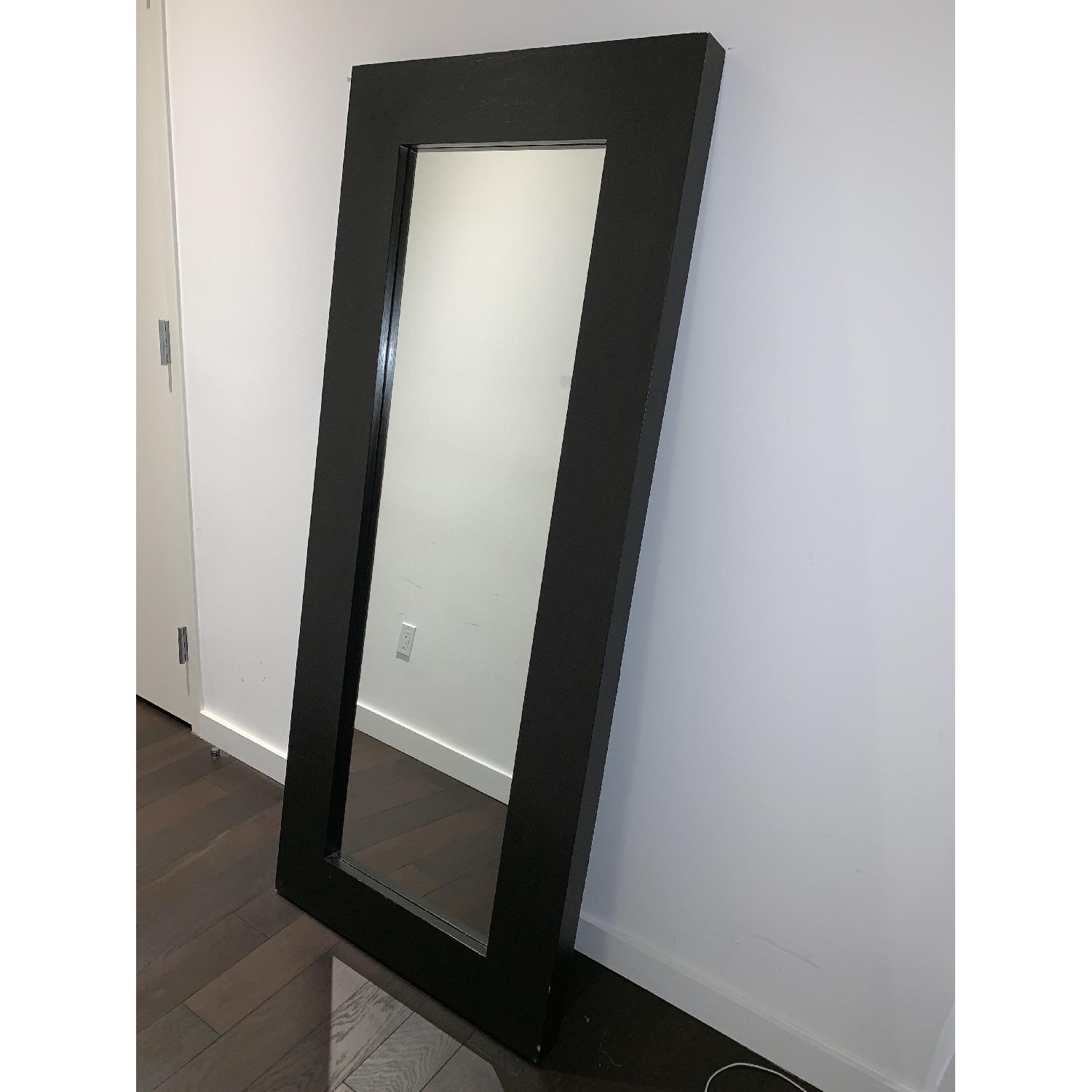 West Elm Wood Leaning Floor Mirror AptDeco