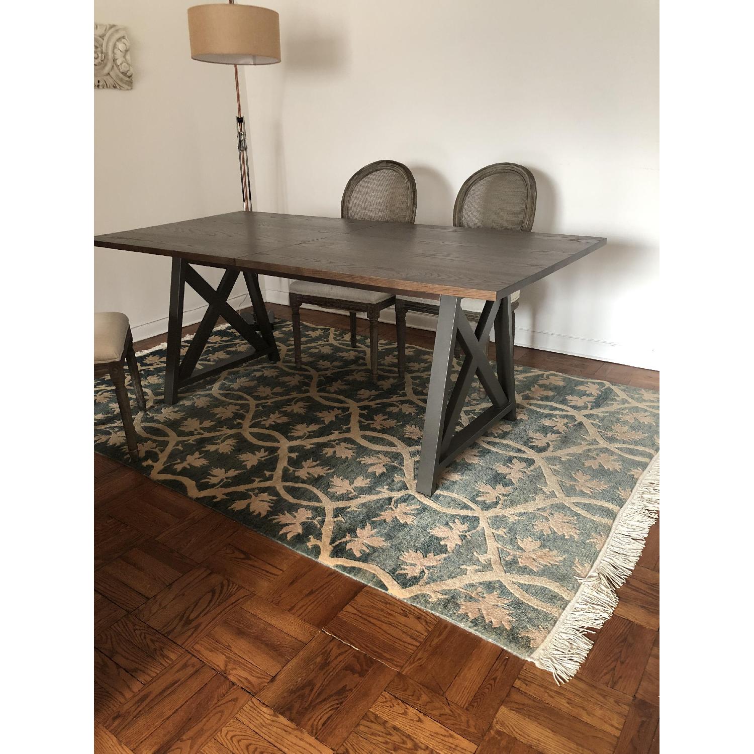 Crate & Barrel Expandable Dining Table - image-3