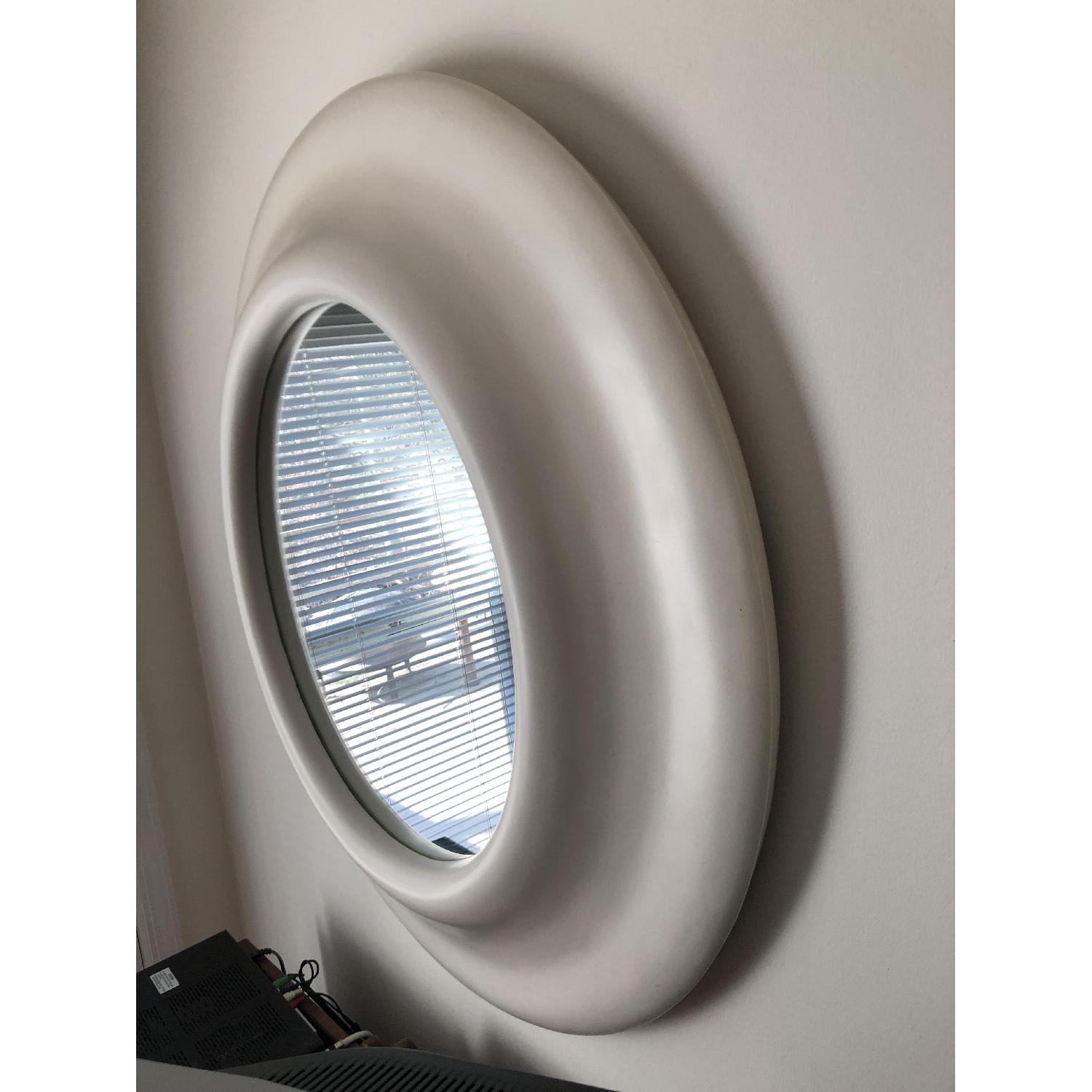 Bullnose Mid Century Plaster Frame Mirror - image-1