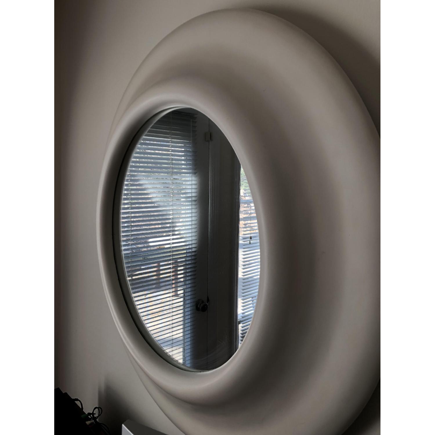 Bullnose Mid Century Plaster Frame Mirror - image-2