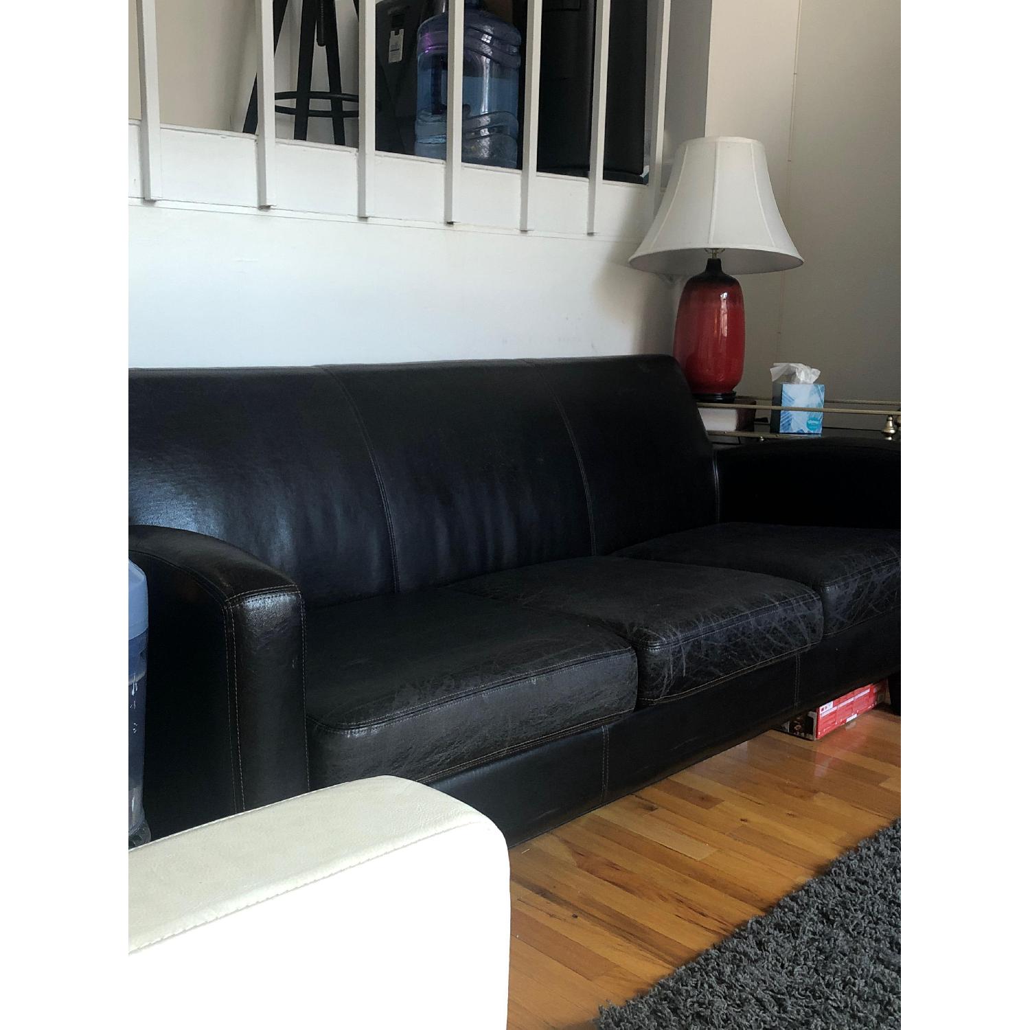 Ikea Jappling Dark Brown Sofa AptDeco
