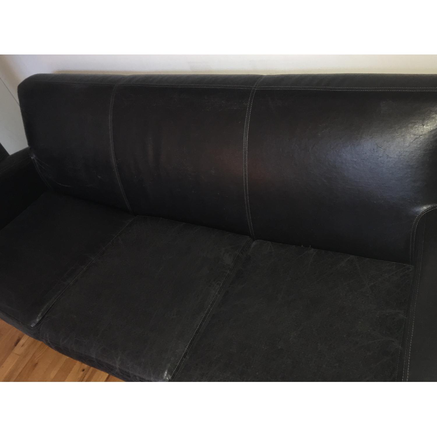Ikea Jappling Dark Brown Sofa AptDeco