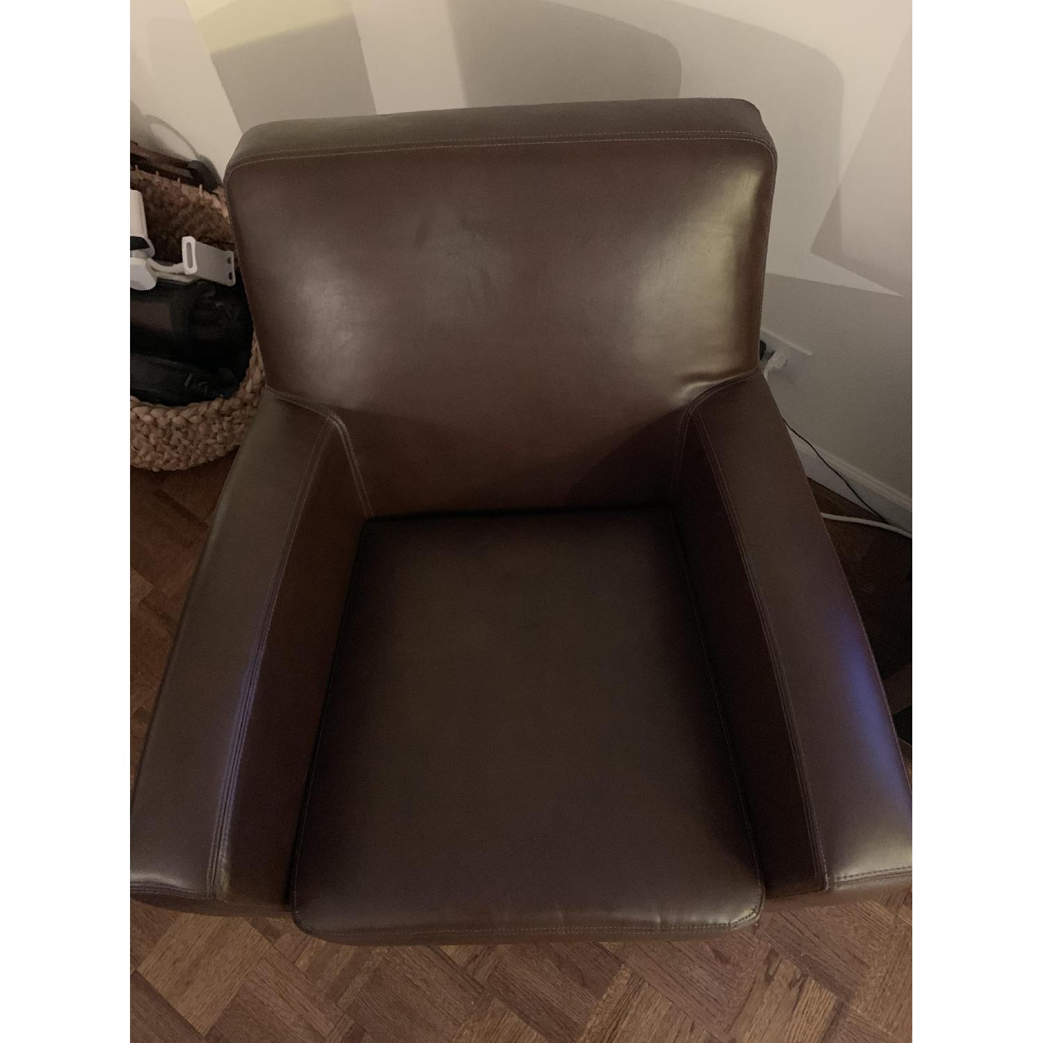 Ikea Jappling Faux Leather Chair AptDeco
