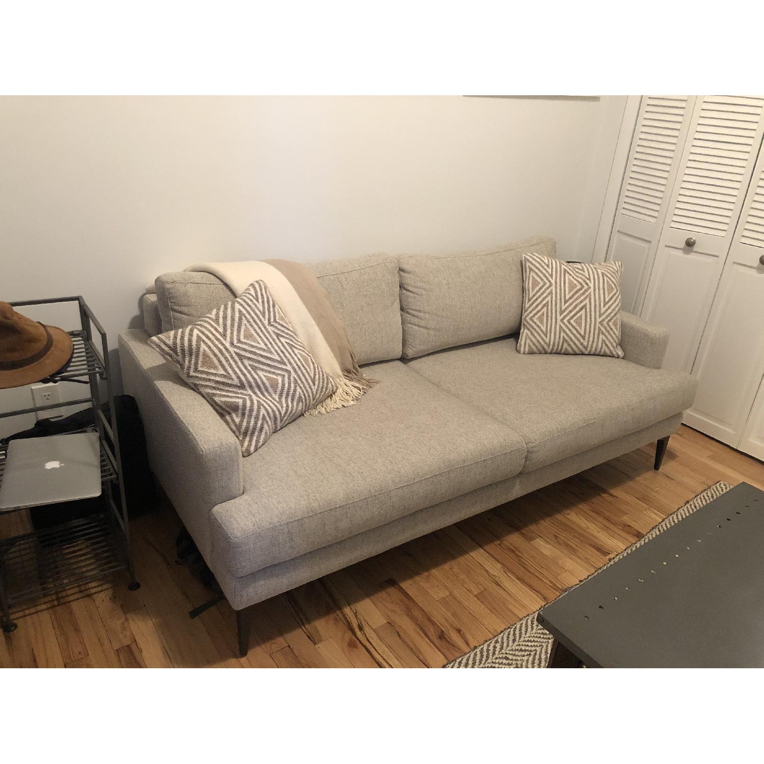 West Elm Andes Sofa in Stone Twill - image-1