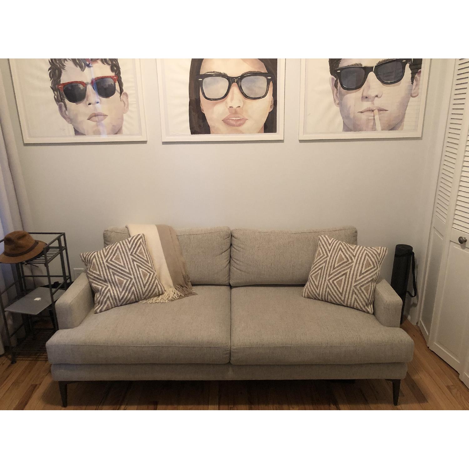 West Elm Andes Sofa in Stone Twill - image-4