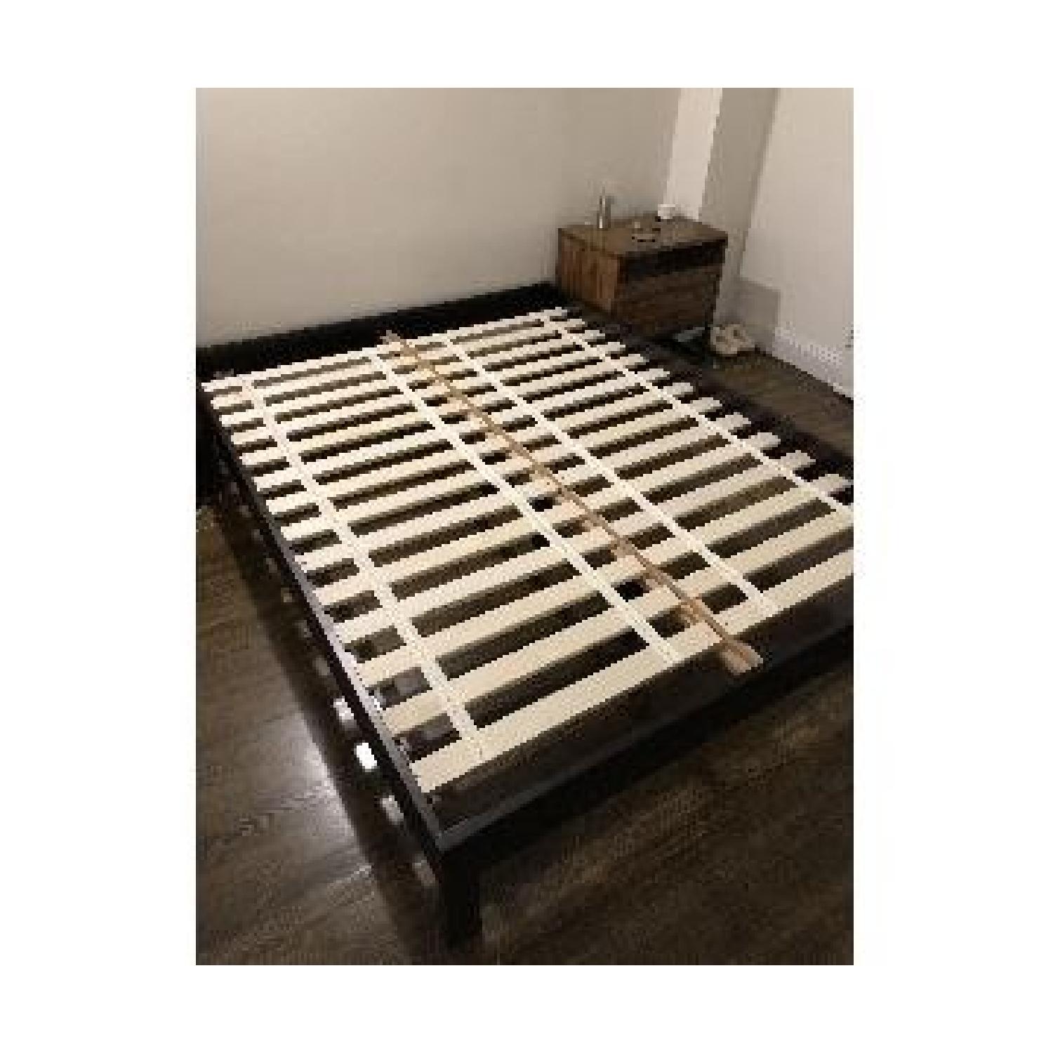 West Elm Simple Bed Frame in Chocolate - image-2