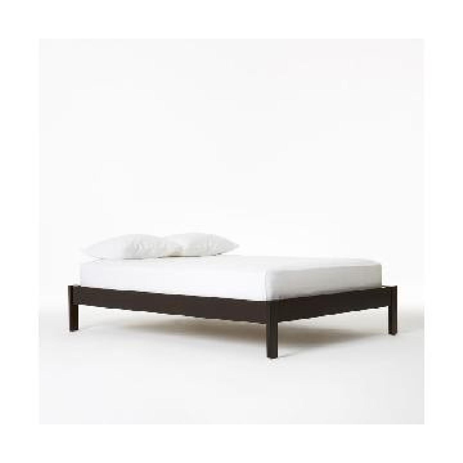 West Elm Simple Bed Frame in Chocolate - image-3