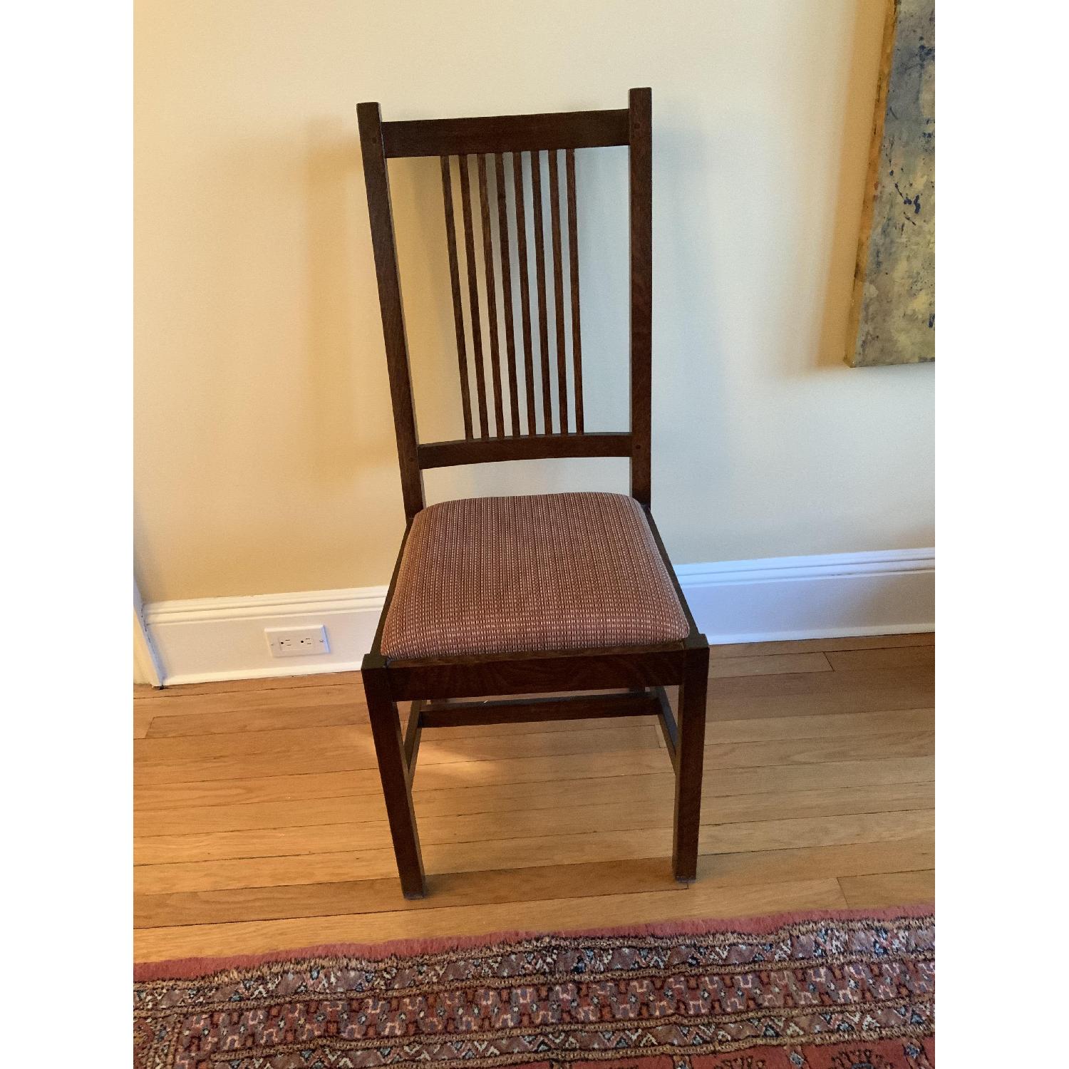 Stickley Audi & Co Dining Table w/ 6 Chairs & Two Leaves AptDeco