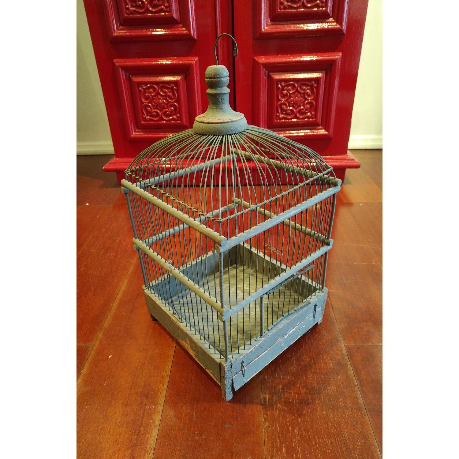 Vintage Shabby Chic Birdcage - image-0