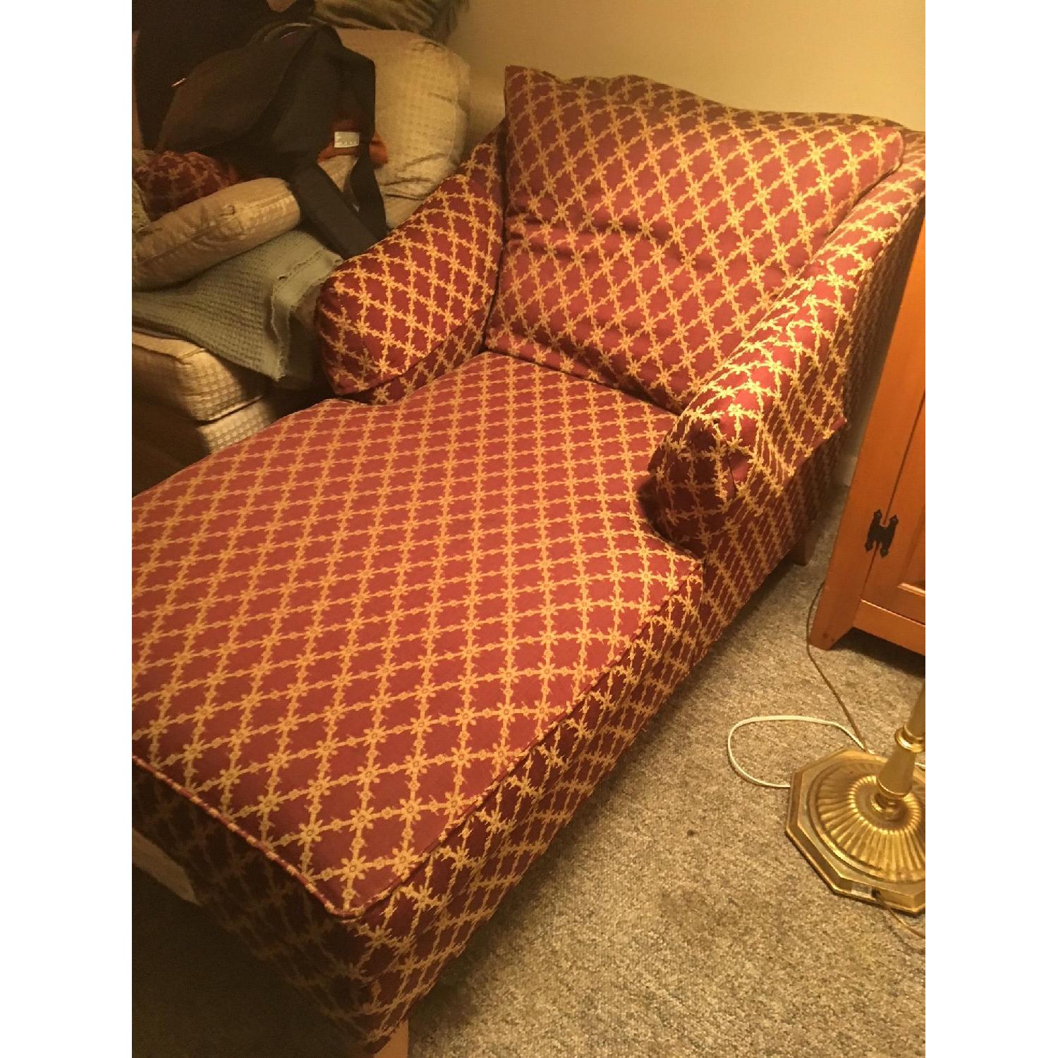 Ethan Allen Chaise Lounge w/ Arms - image-2