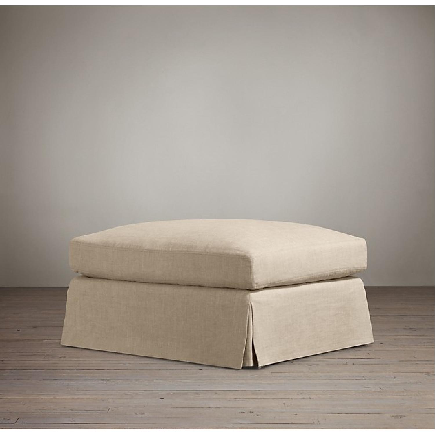 Restoration Hardware Down Filled Sofa & Ottoman - image-6