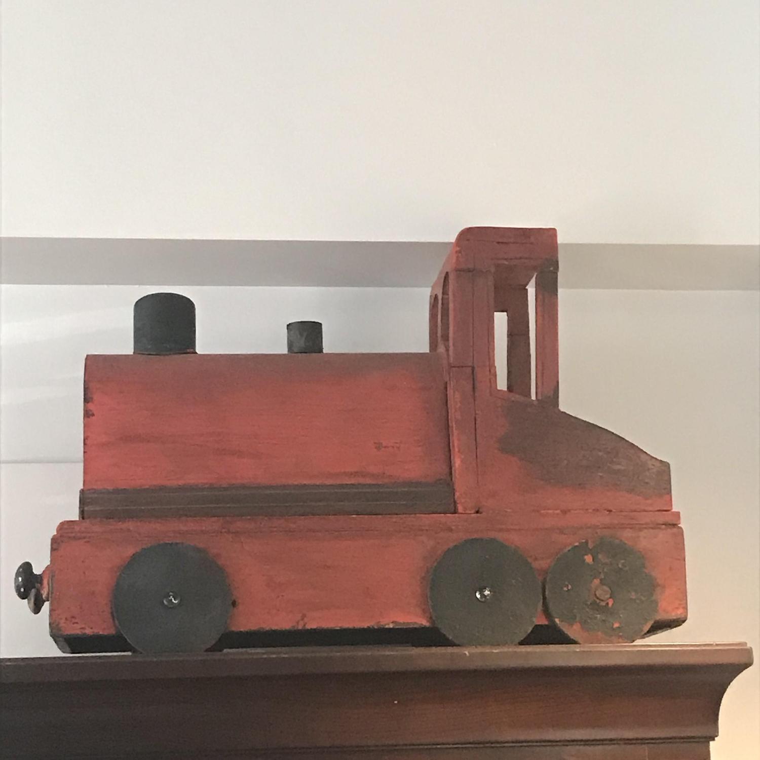 ABC Carpet and Home Antique Red Train - image-1
