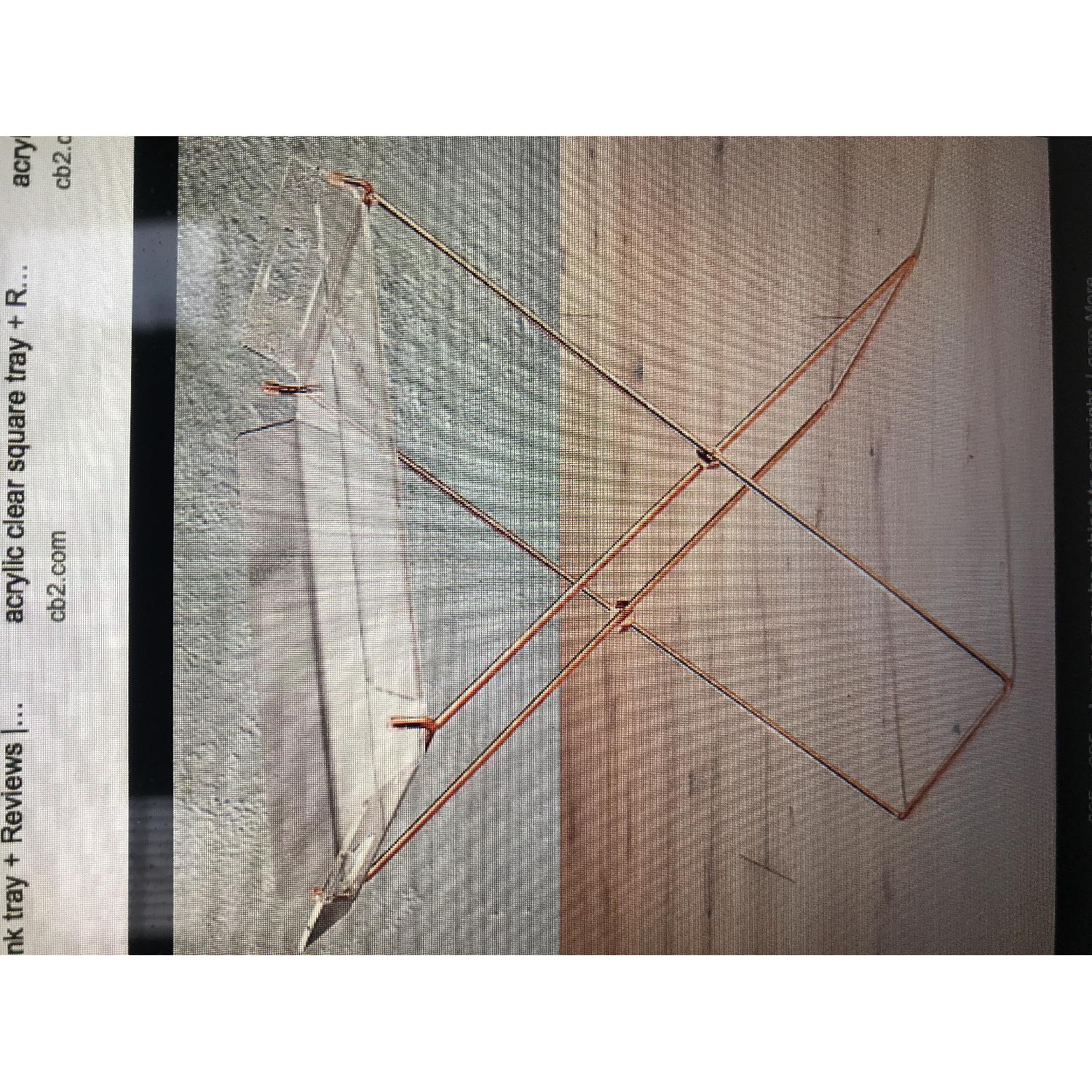 CB2 Acrylic Clear Tray Table - image-1