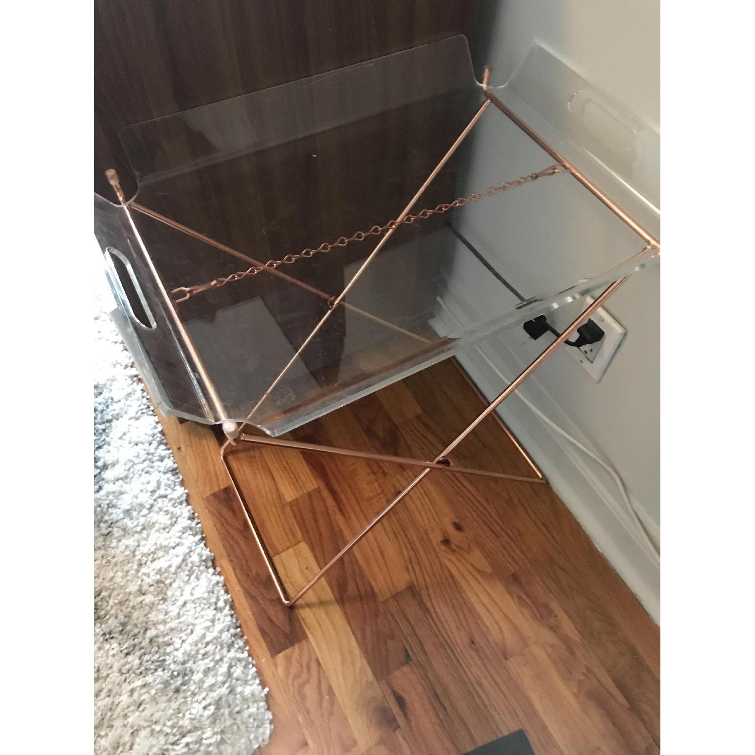 CB2 Acrylic Clear Tray Table - image-3