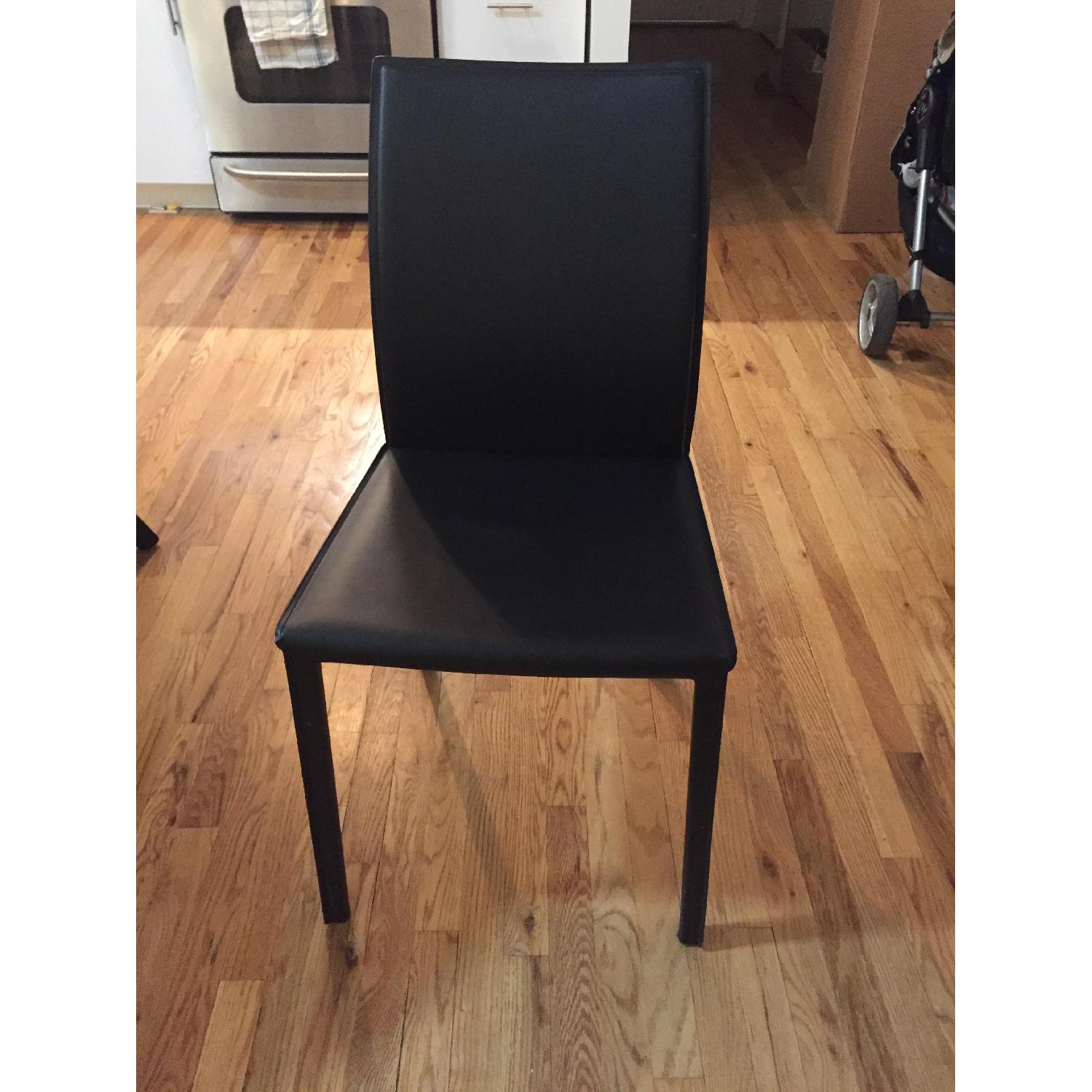 BoConcept Black Leather Dining Chairs - image-1