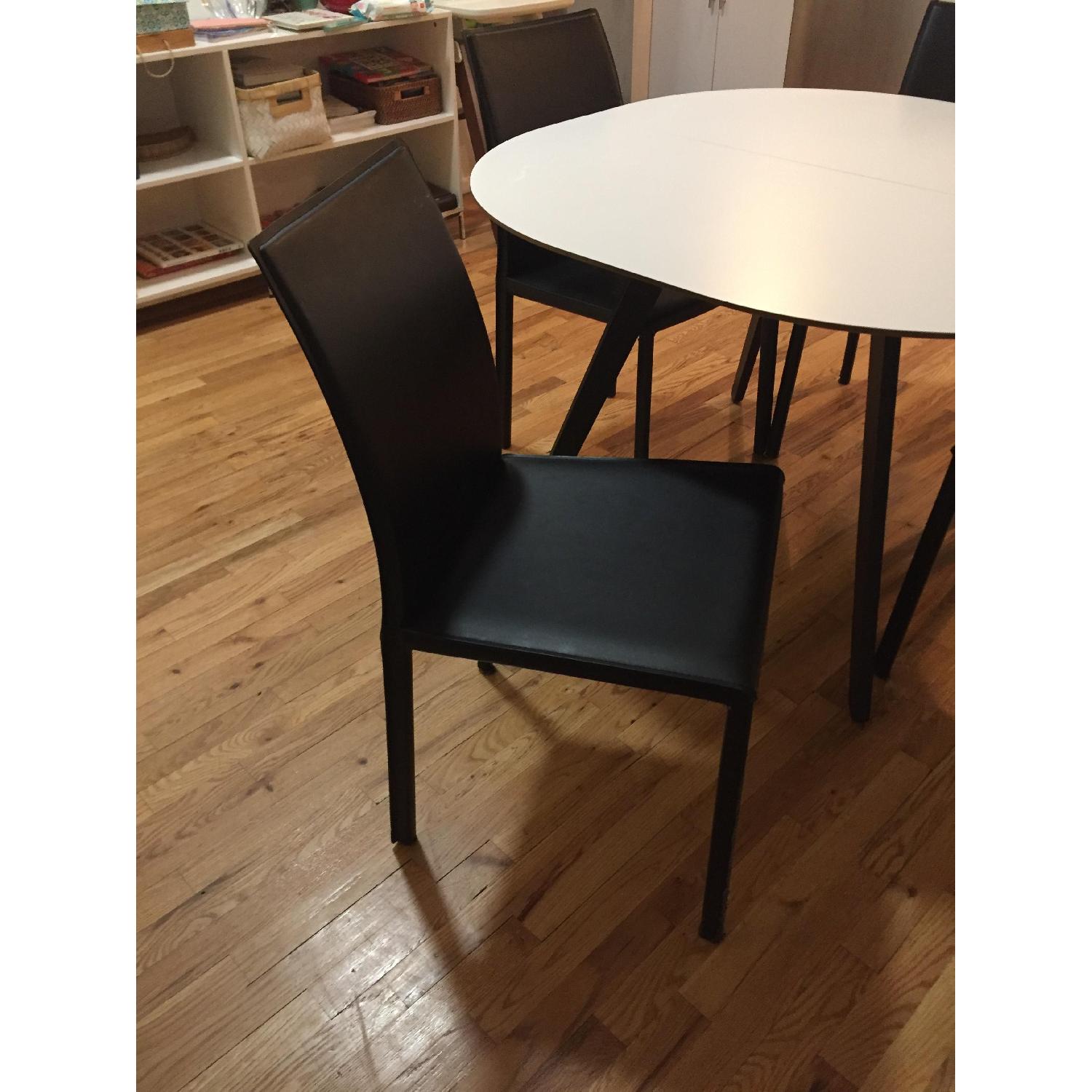 BoConcept Black Leather Dining Chairs - image-4