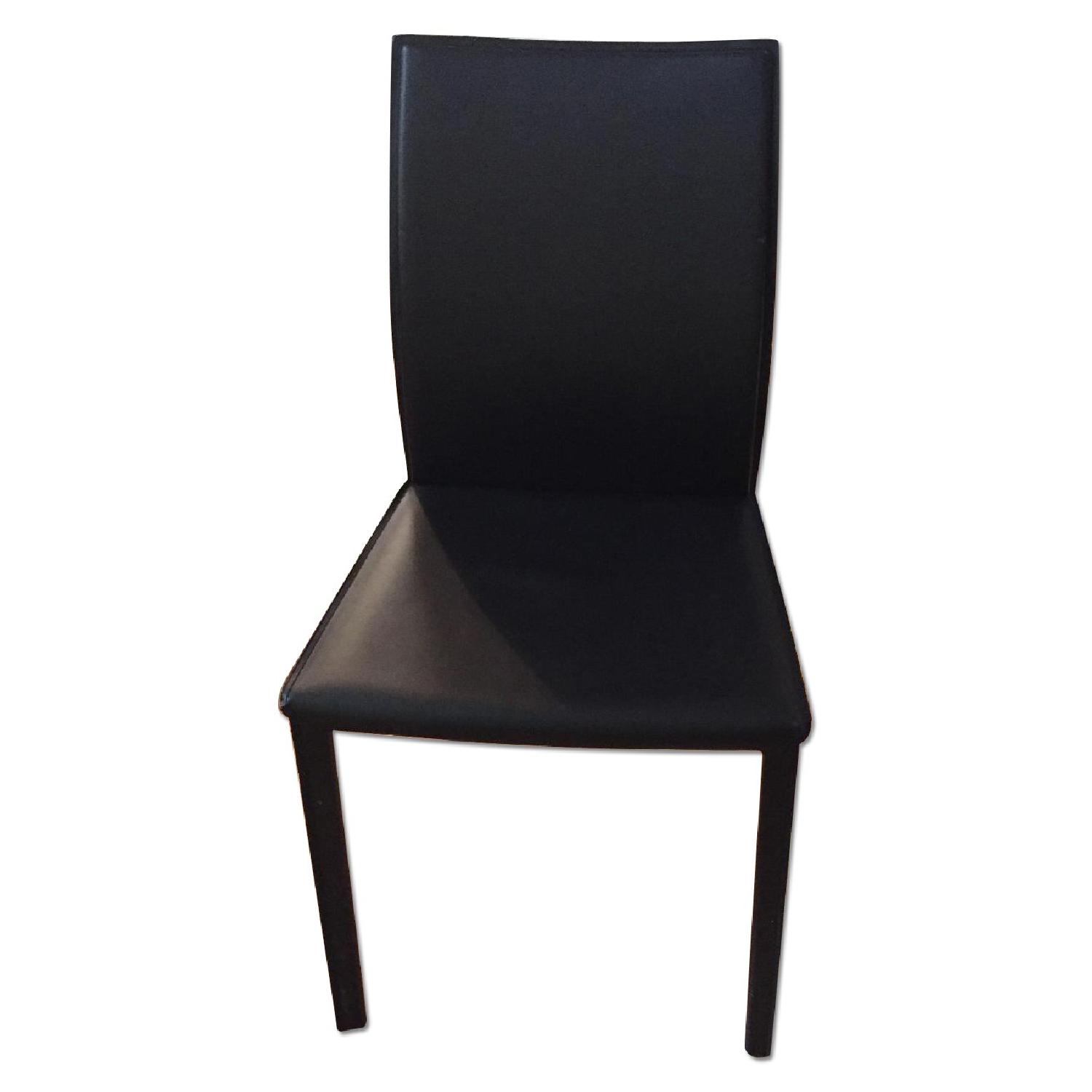 BoConcept Black Leather Dining Chairs - image-0