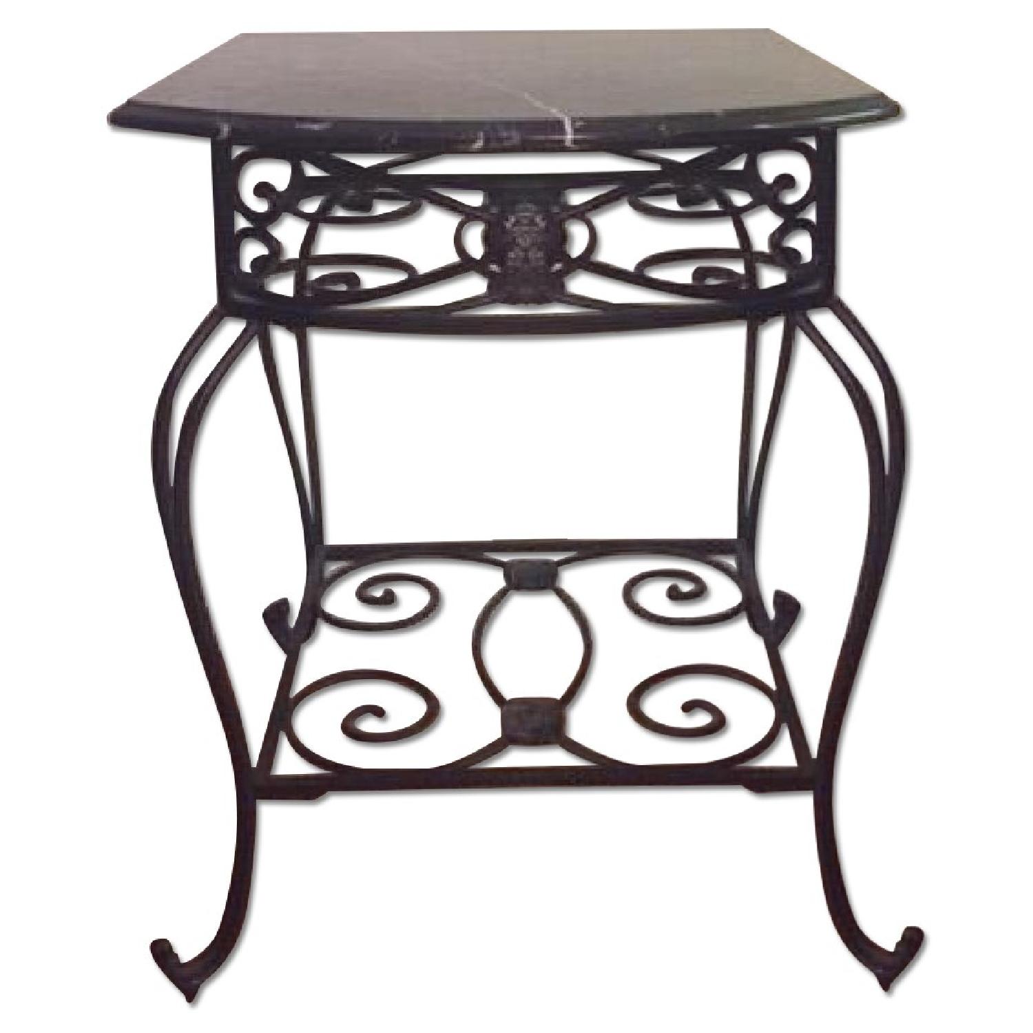 The Bombay Company Marble Top Side Table - image-0