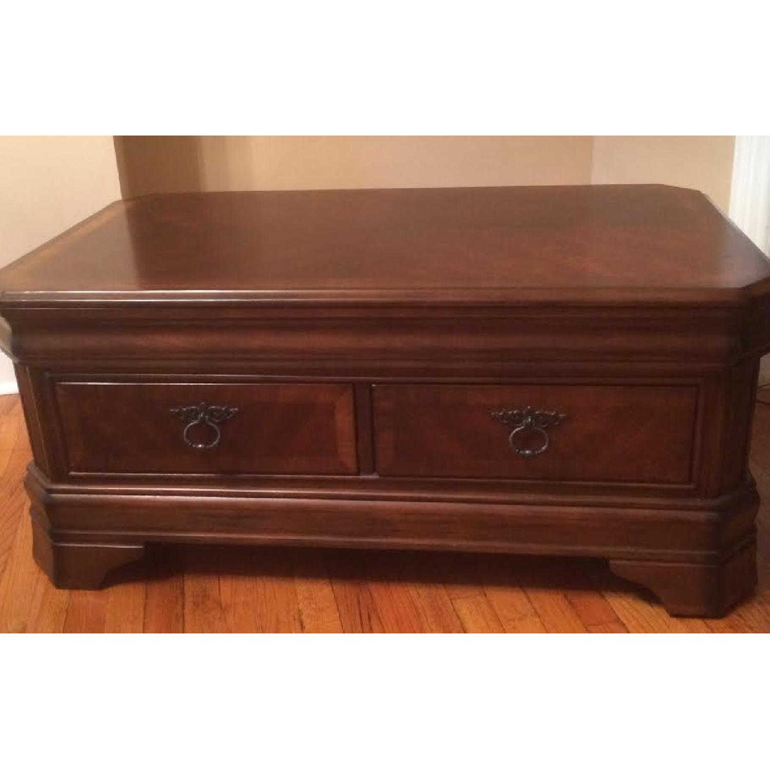 Wood TV/Cocktail Table - image-1