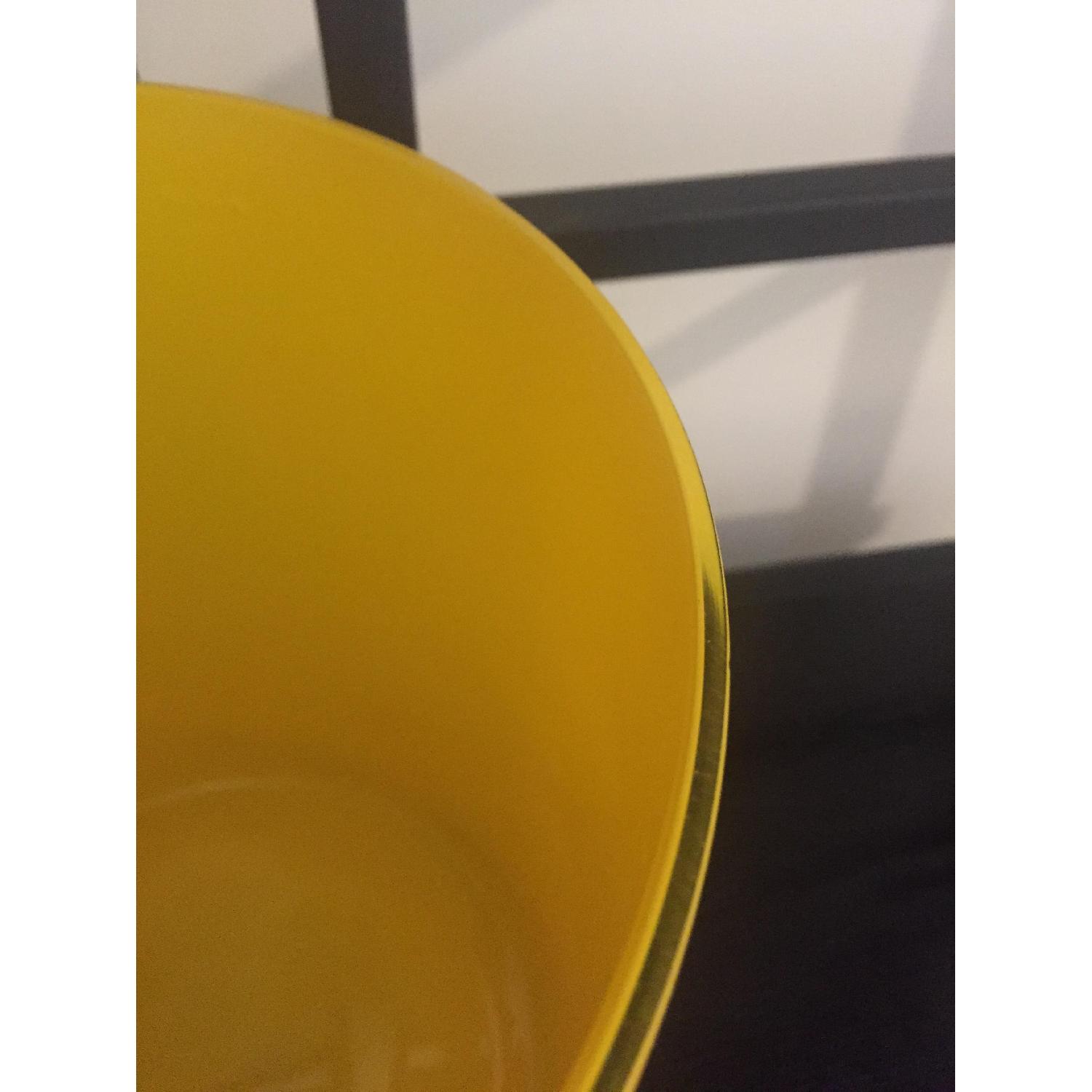 Large Yellow Glass Cylinder Vases - image-4