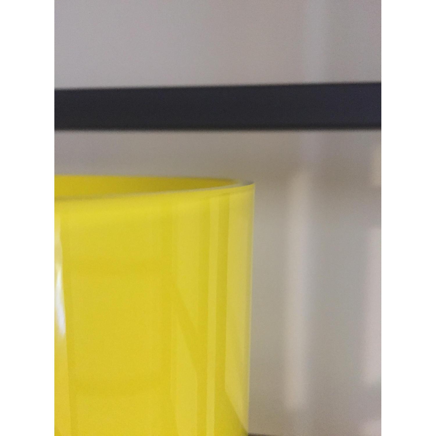 Large Yellow Glass Cylinder Vases - image-5