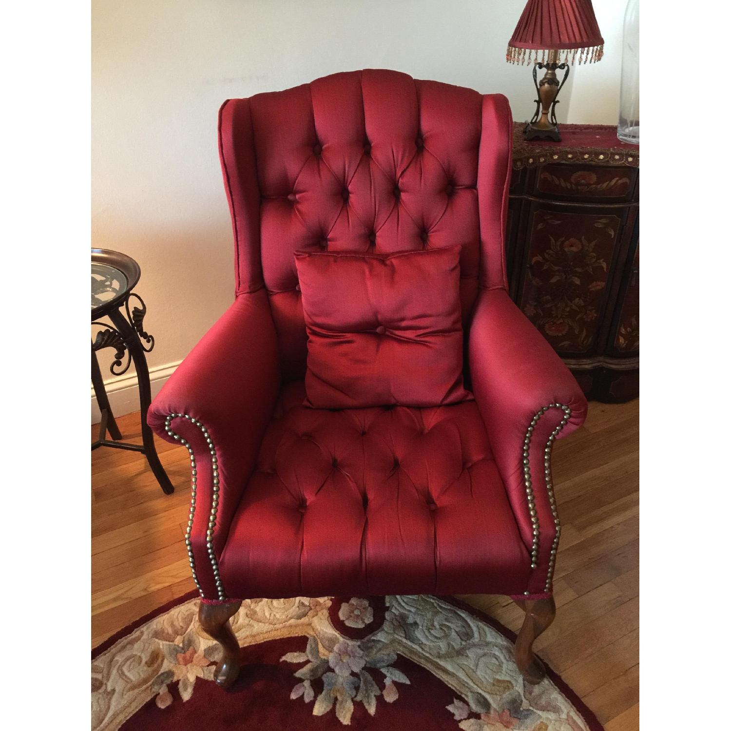 Red Wingtip Chair - image-1
