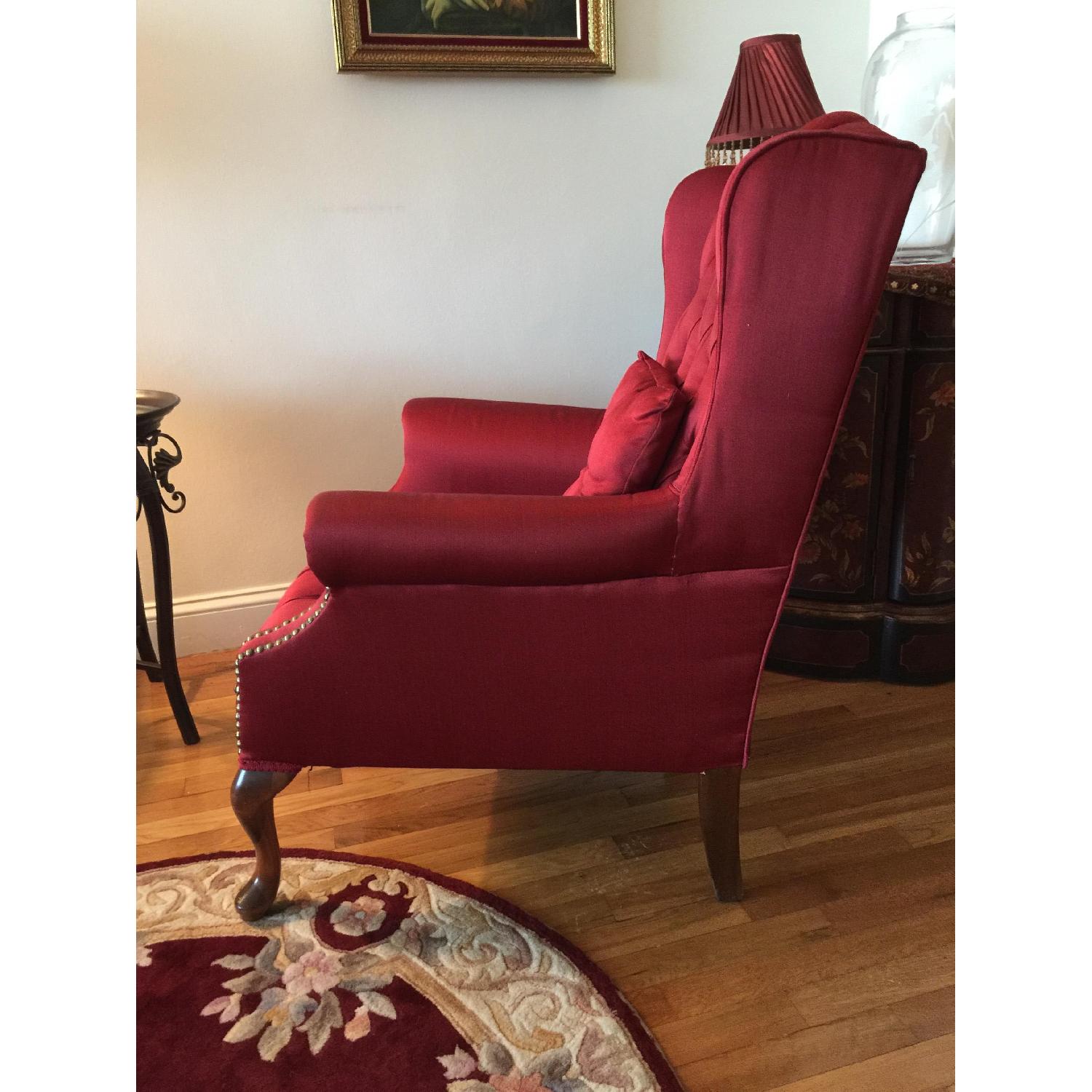 Red Wingtip Chair - image-3