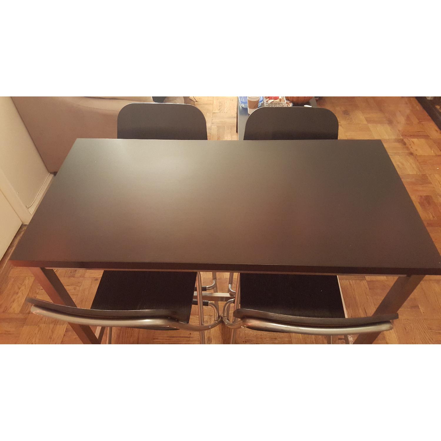 Ikea High Dining Table w/ 4 Chairs - image-1