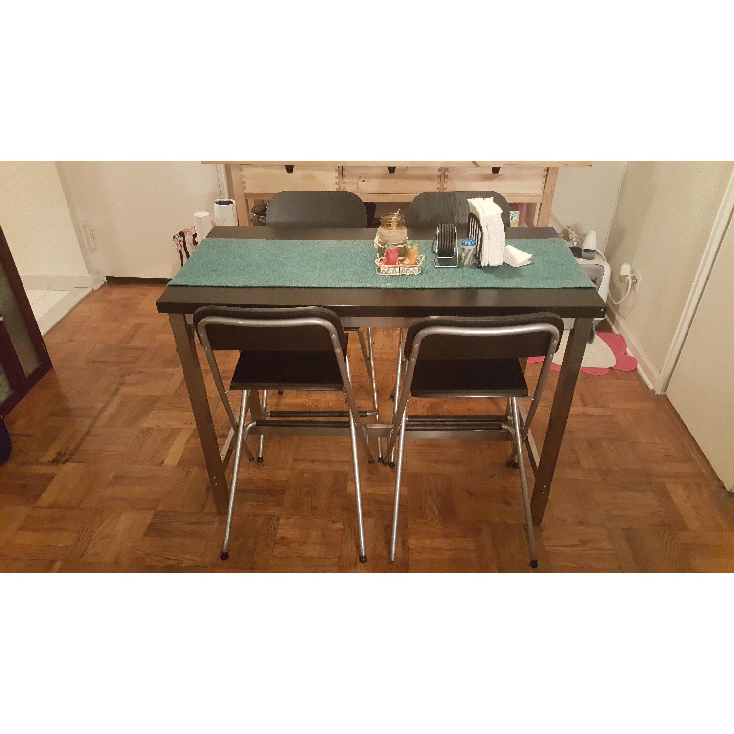 Ikea High Dining Table w/ 4 Chairs - image-3