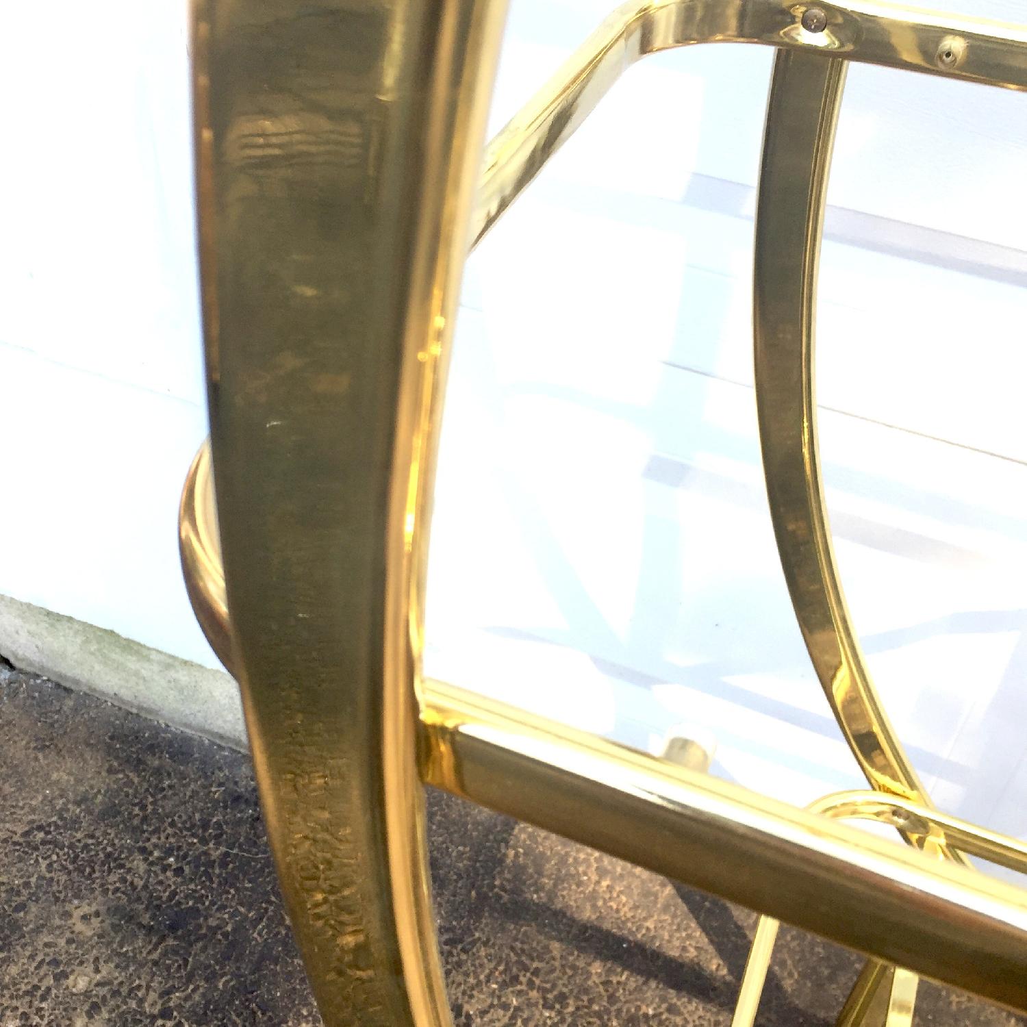 Mid Century Modern Circular Brass Etagere/Display Shelf - image-4