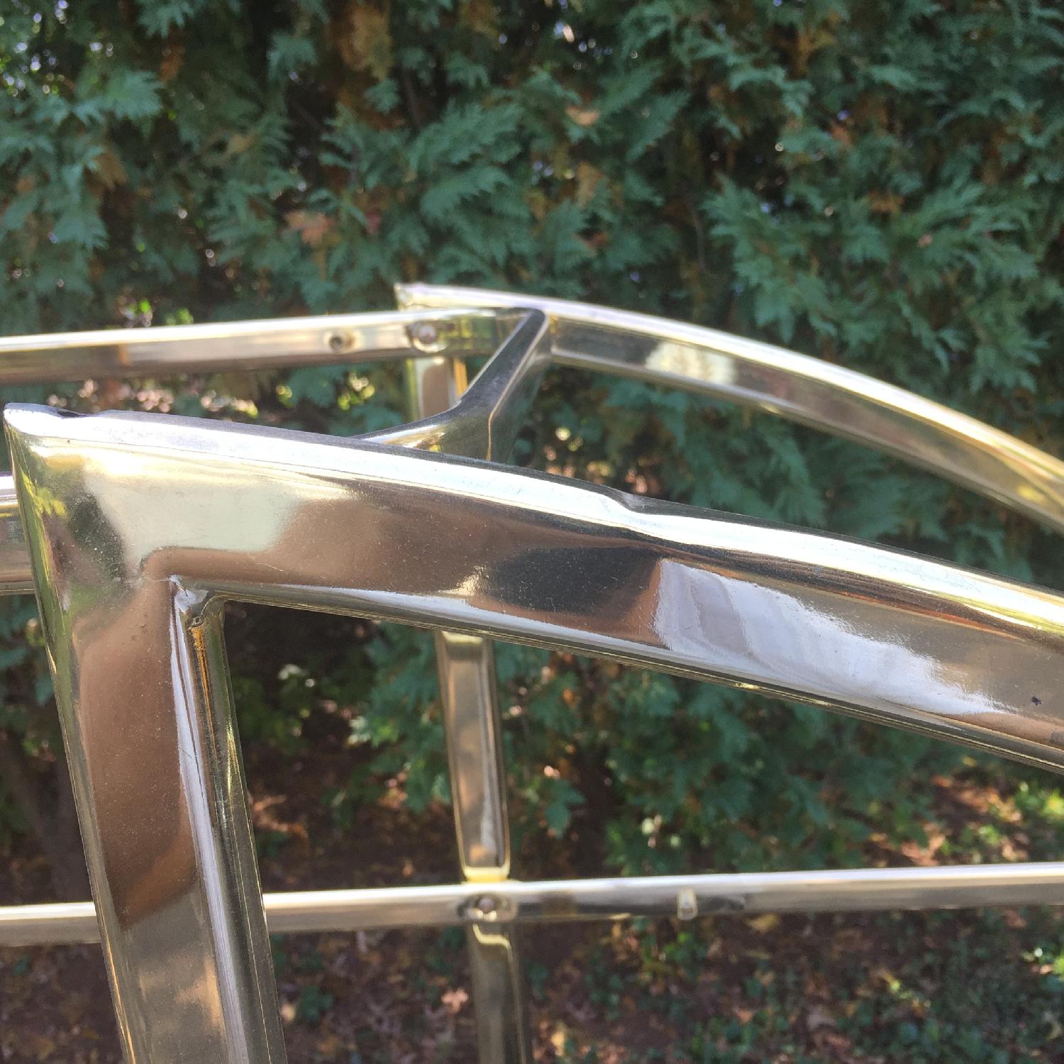 Mid Century Modern Circular Brass Etagere/Display Shelf - image-5