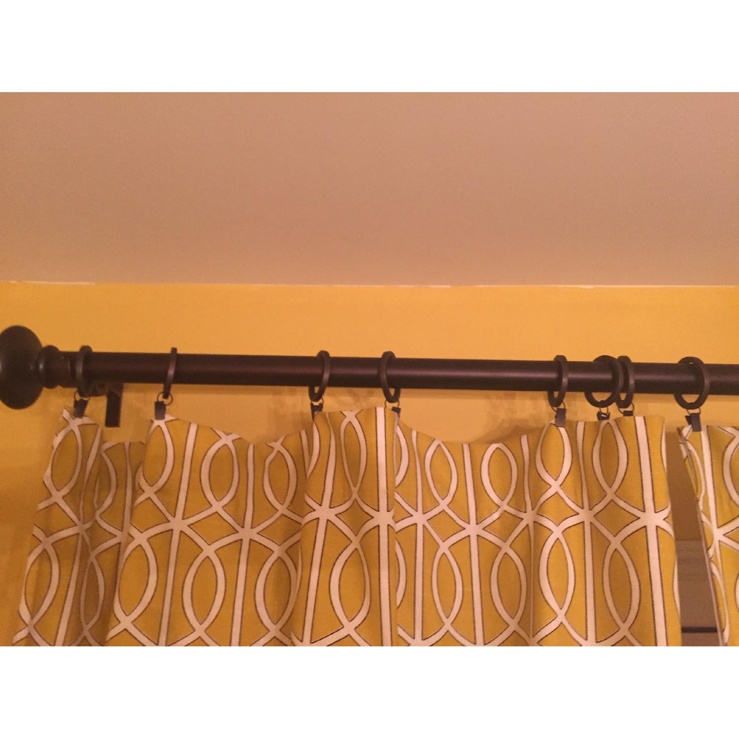 Long Curtains w/ 3 Matching Pillows - image-6