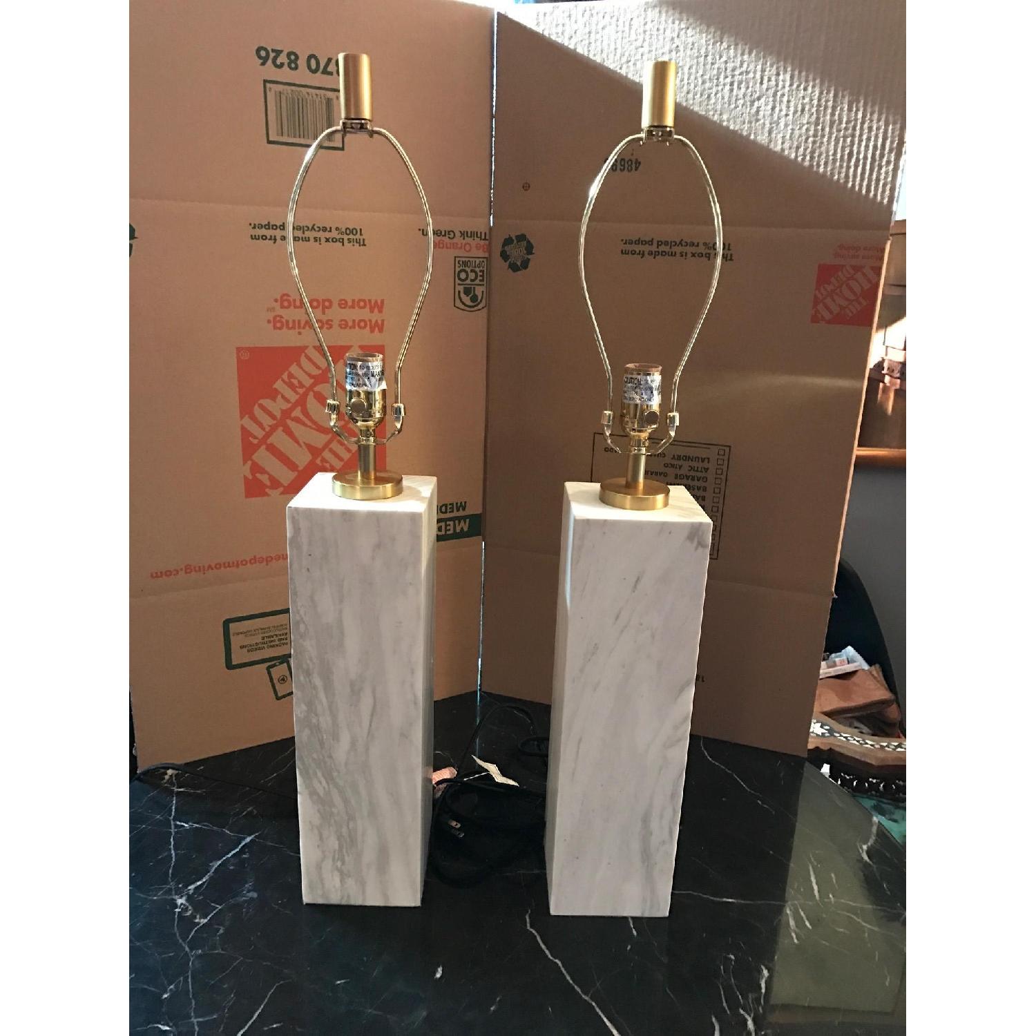 Jonathan Adler Marble Table Lamps - image-1