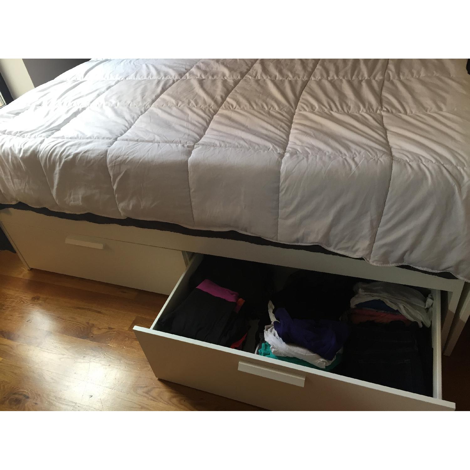 Ikea Brimnes White Full Size Bed Frame - image-2