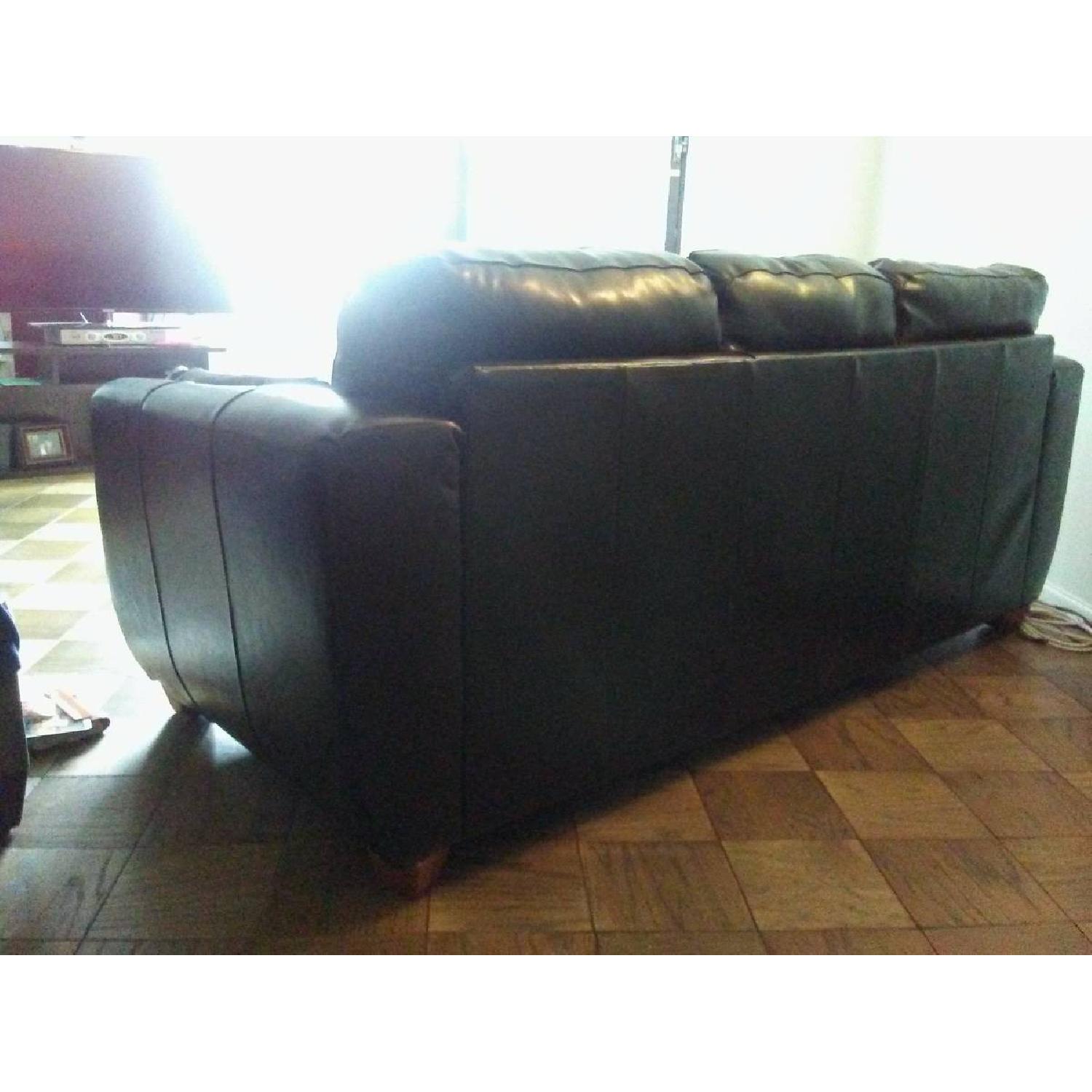 Haining Gelin Furniture Leather Apartment Size in Black - image-3