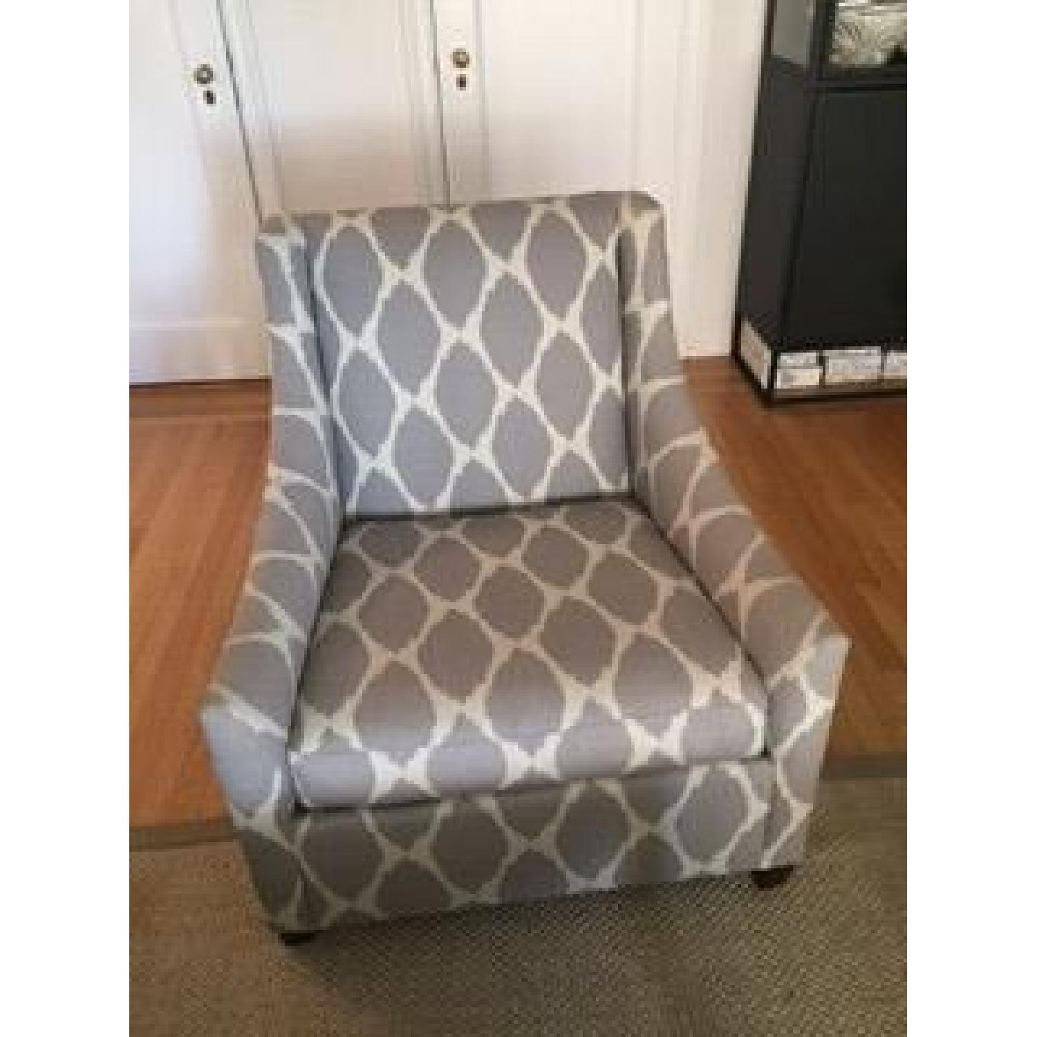 West Elm Ikat Sweep Armchairs - image-1