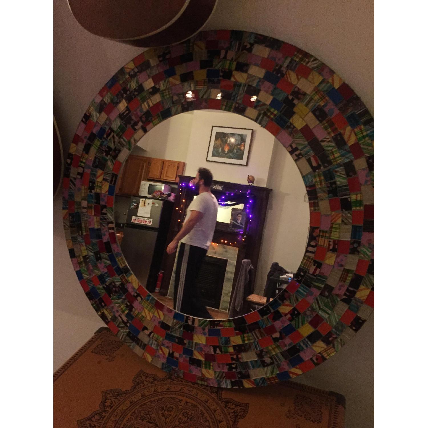 Pottery Barn Round Mosaic Wall Mirror - image-3
