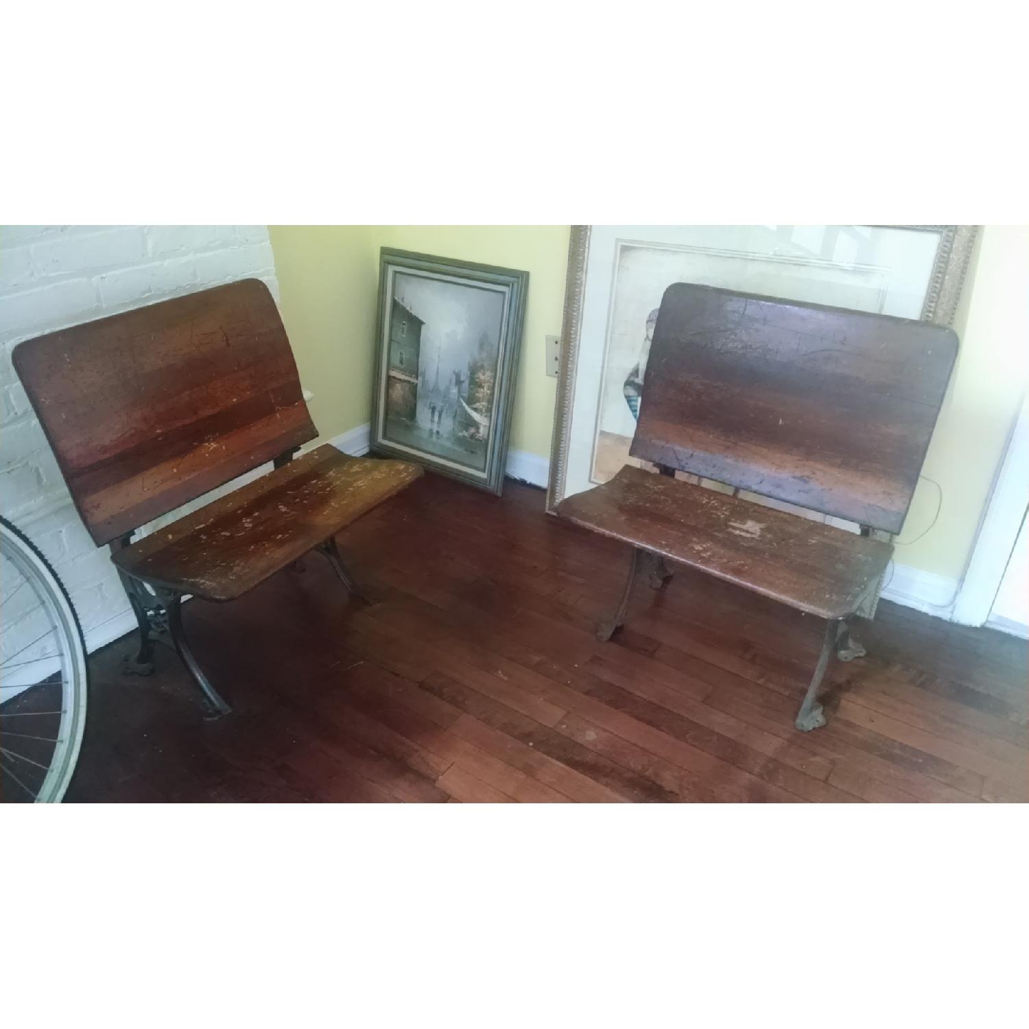 Antique Folding Bench - image-2