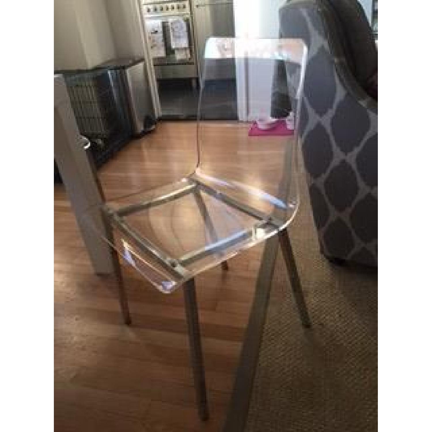 CB2 Vapor Acrylic Chairs - image-1