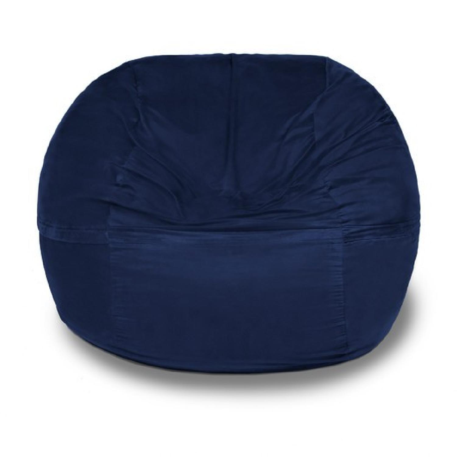 Navy Bean Bag Chair AptDeco