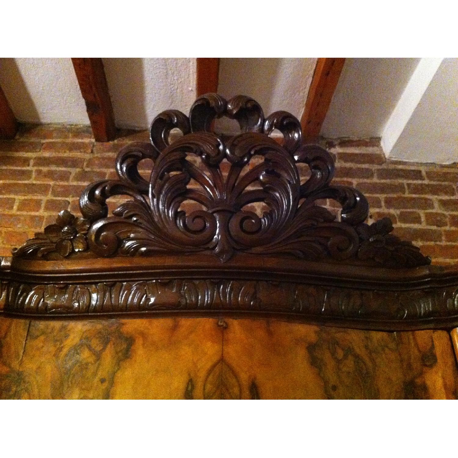 Antique Burl Wood Armoire - image-2