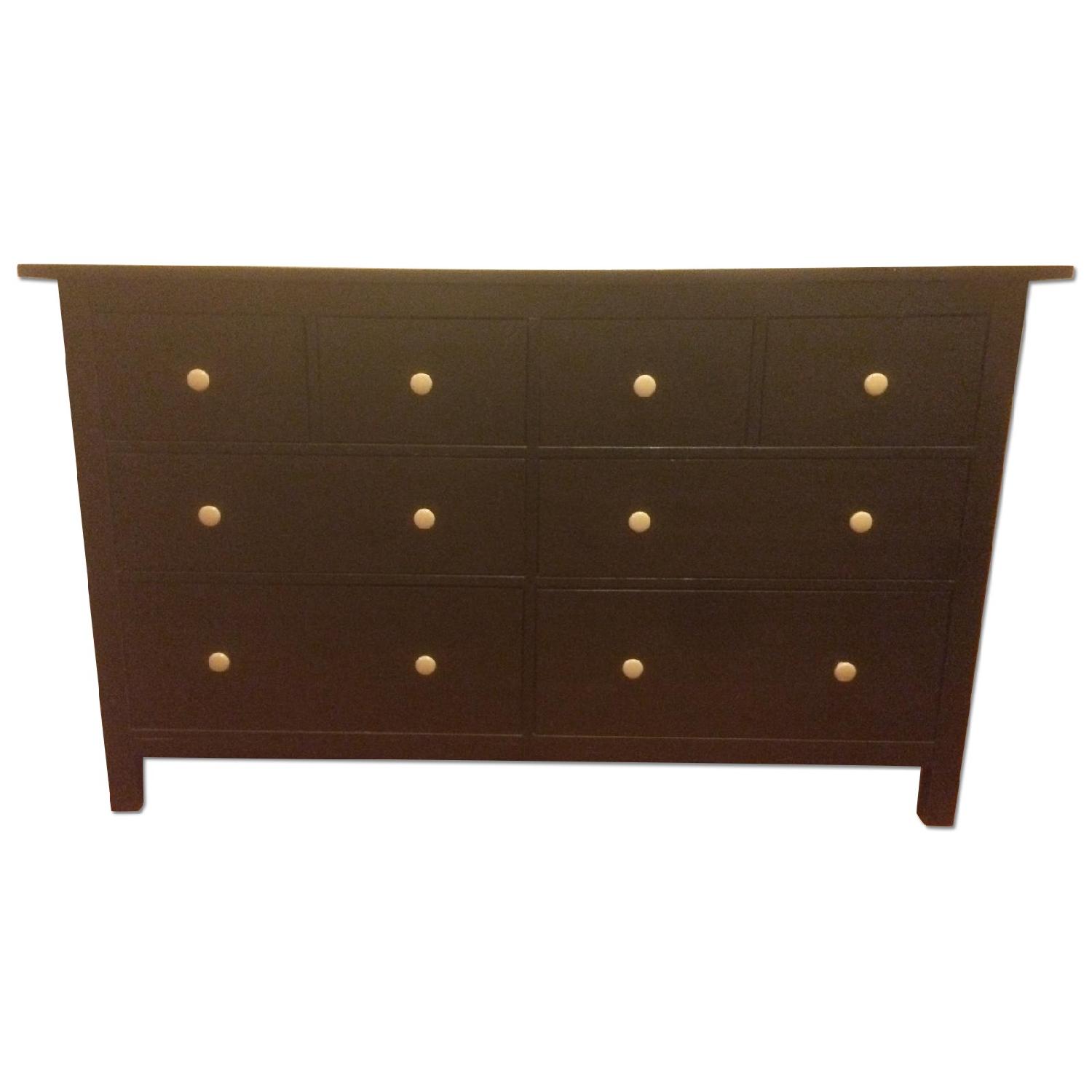 Ika Hemnes BlackBrown 8Drawer Dresser AptDeco