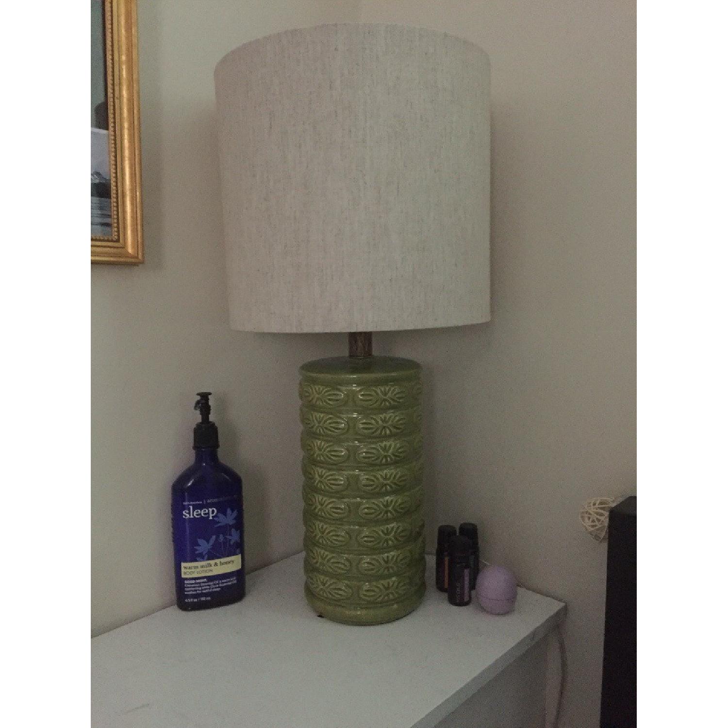 Urban Outfitters Green Table Lamp - image-1