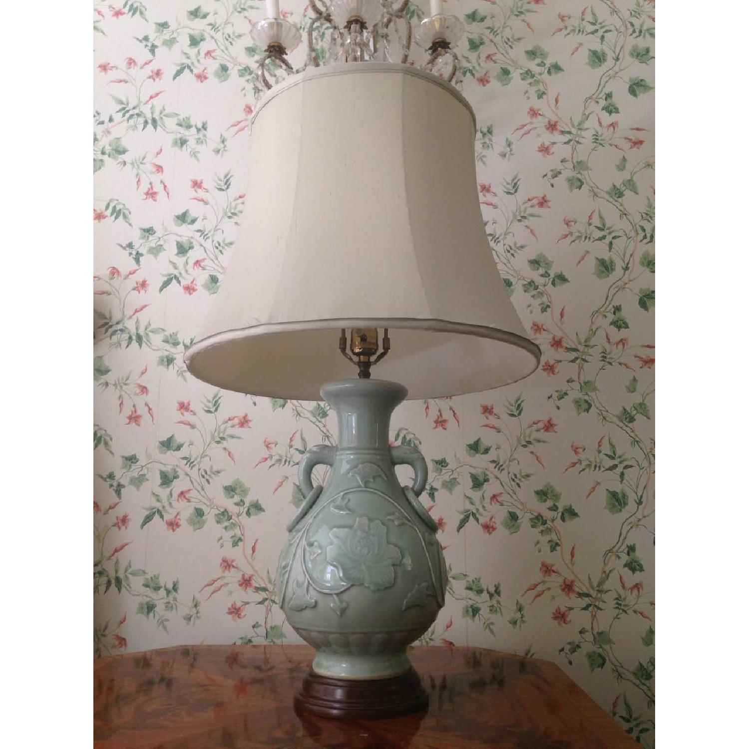 Green Jade Porcelain Lamp AptDeco