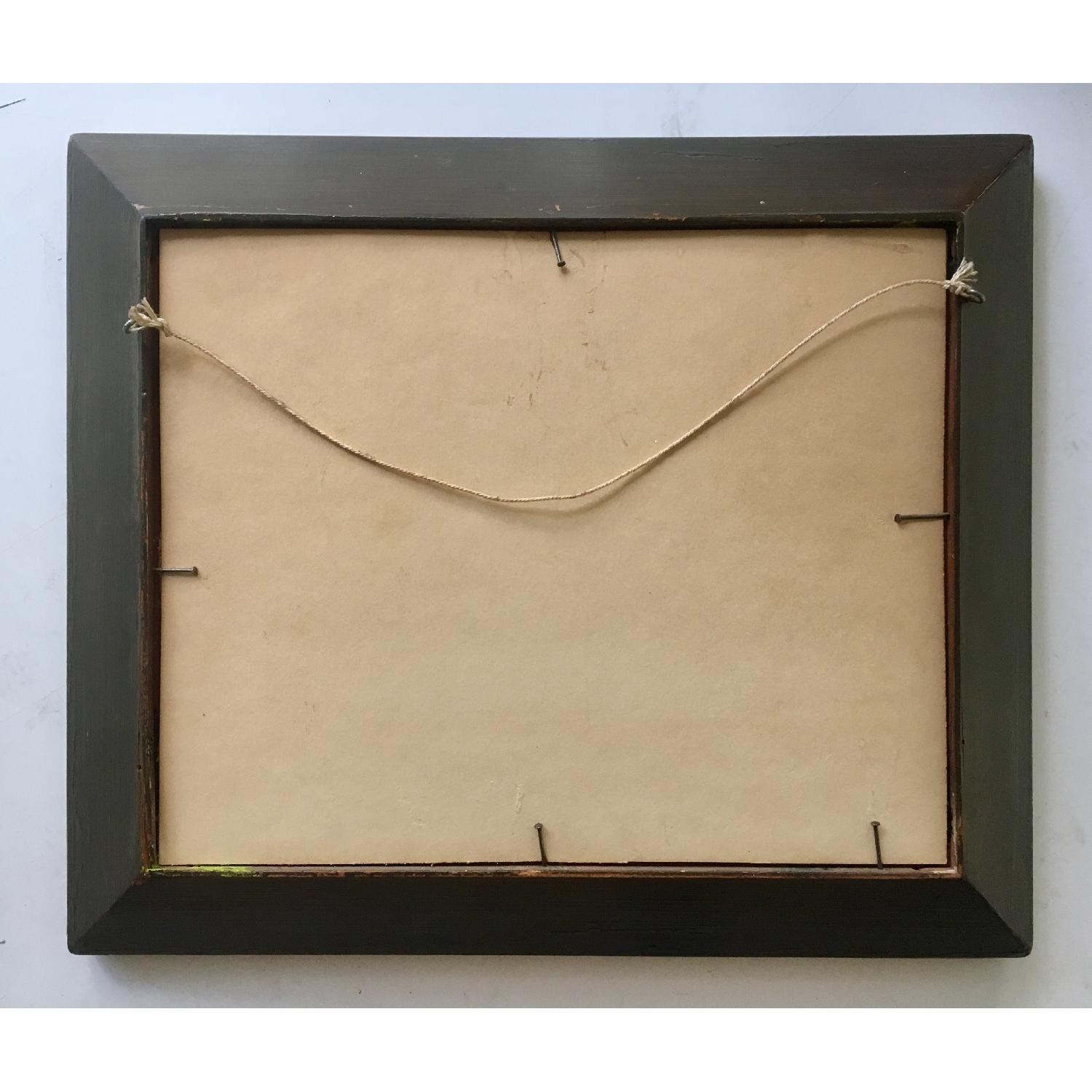 Vintage Dreamy Beach Waterscape Painting - image-7