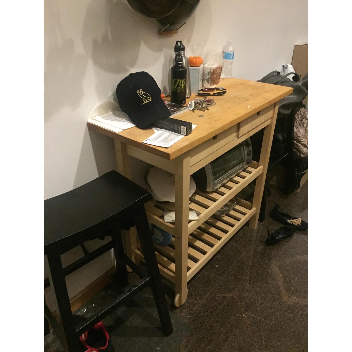 Ikea Forhoja Butcher Block/Kitchen Cart - image-3