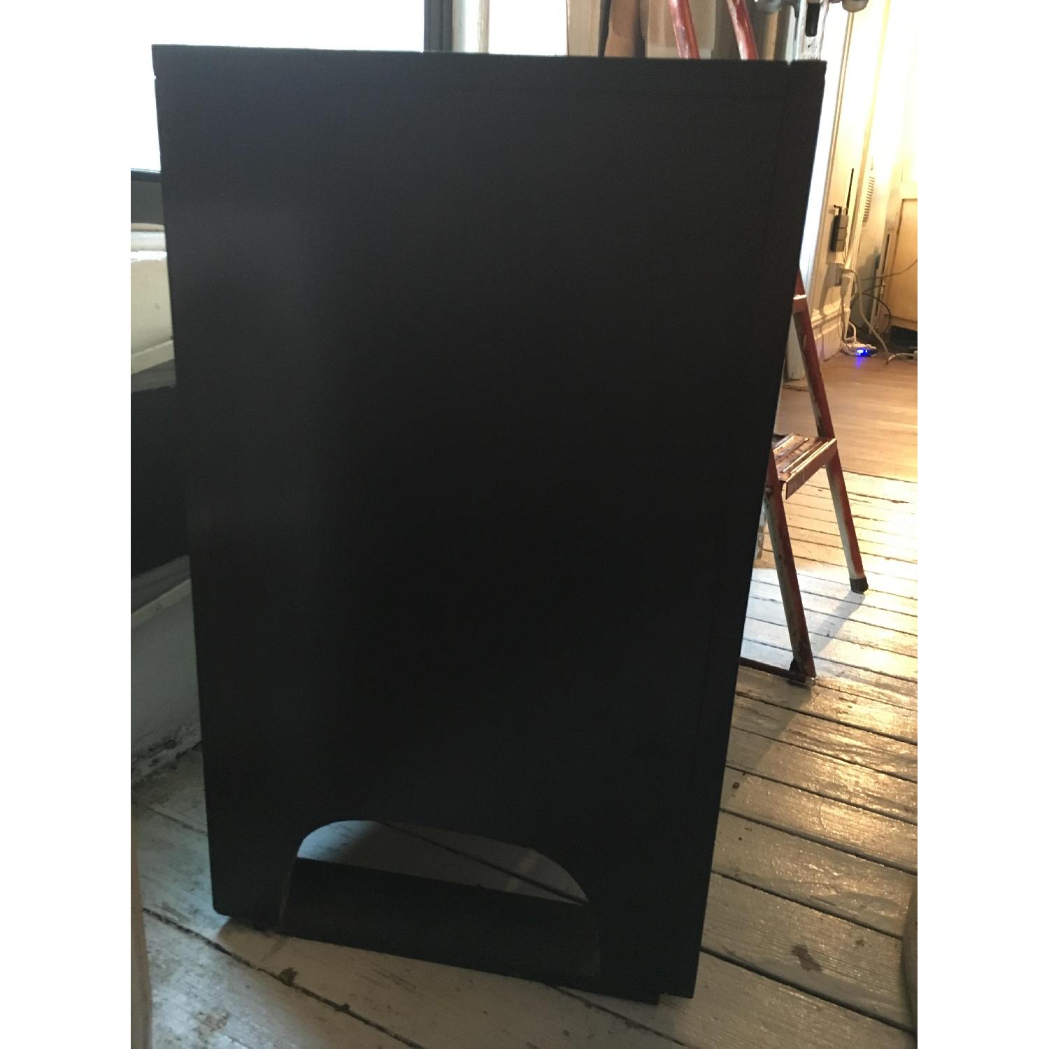 Dark Brown Modern 2 Drawer Bedside Table - image-2