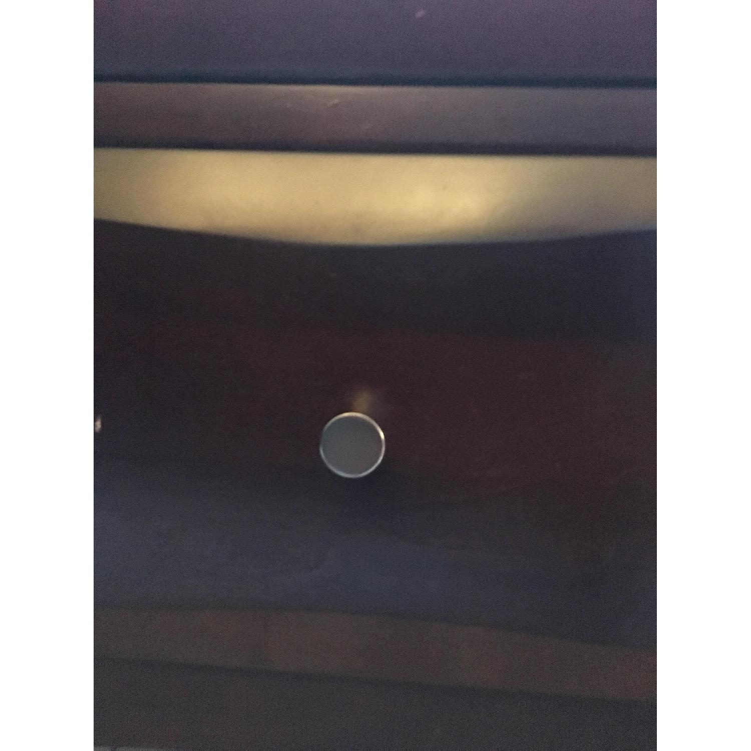 Dark Brown Modern 2 Drawer Bedside Table - image-5