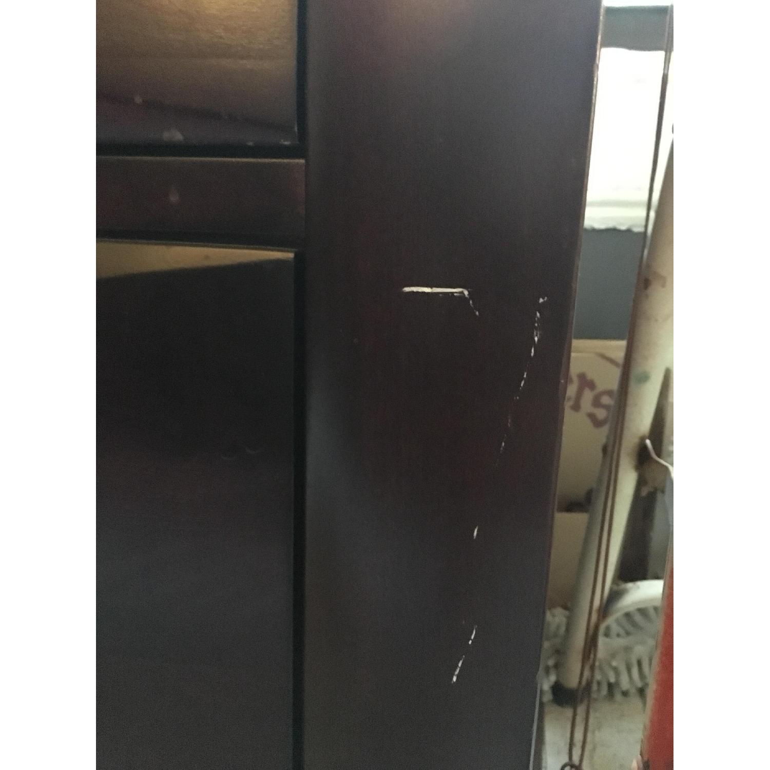 Dark Brown Modern 2 Drawer Bedside Table - image-6